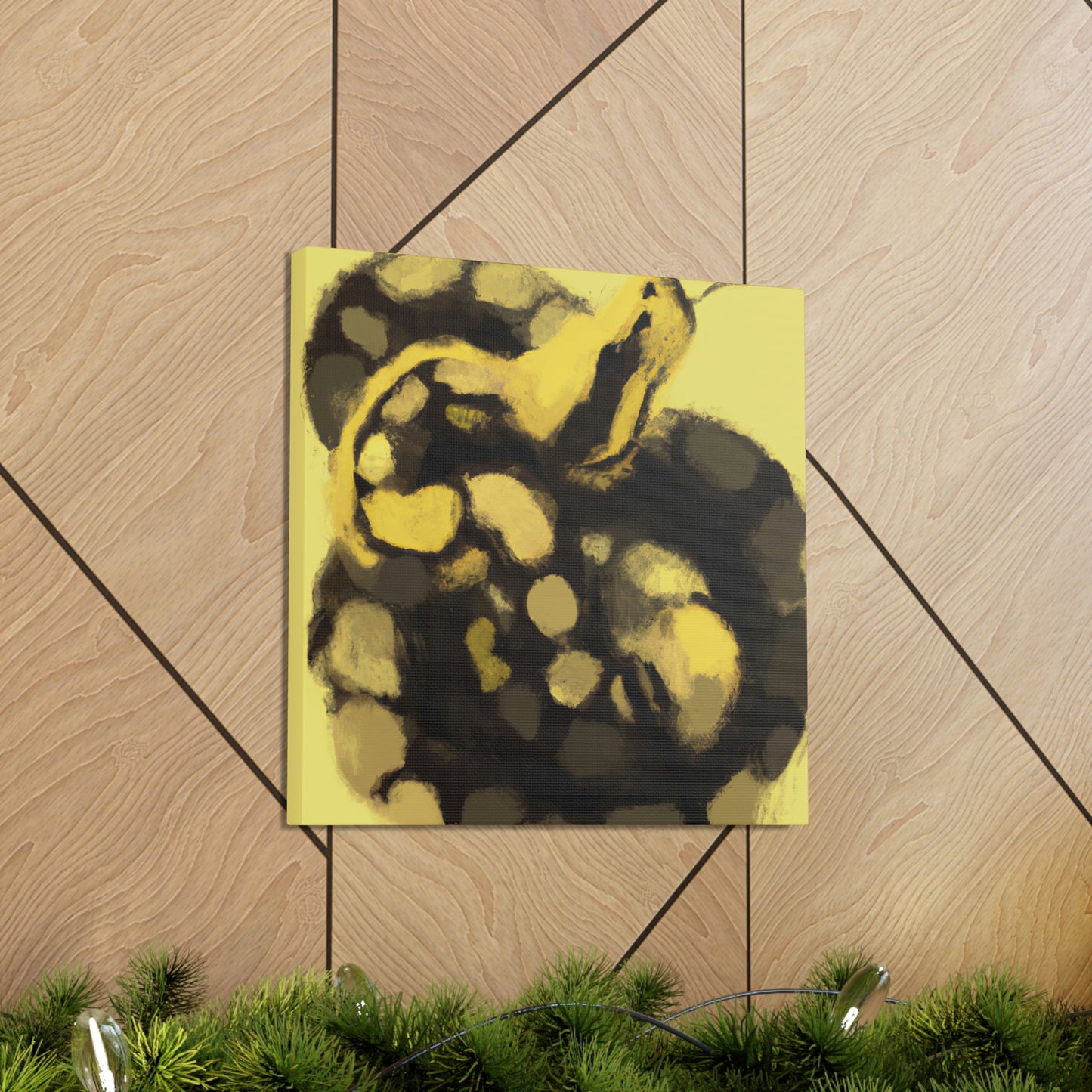 "Ball Python Expressionism" - Canvas