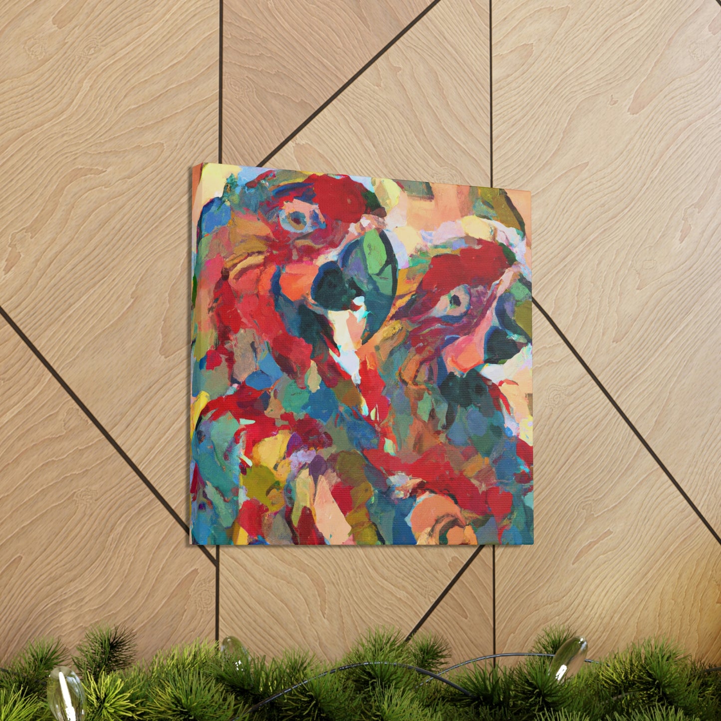 "Pionus Celestial Canvas" - Canvas