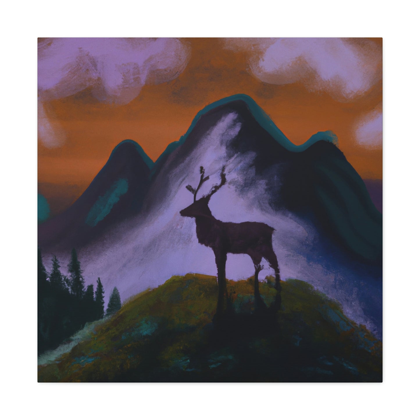 Deer in Expressionism - Canvas