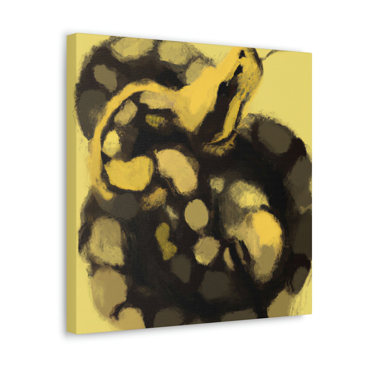 "Ball Python Expressionism" - Canvas