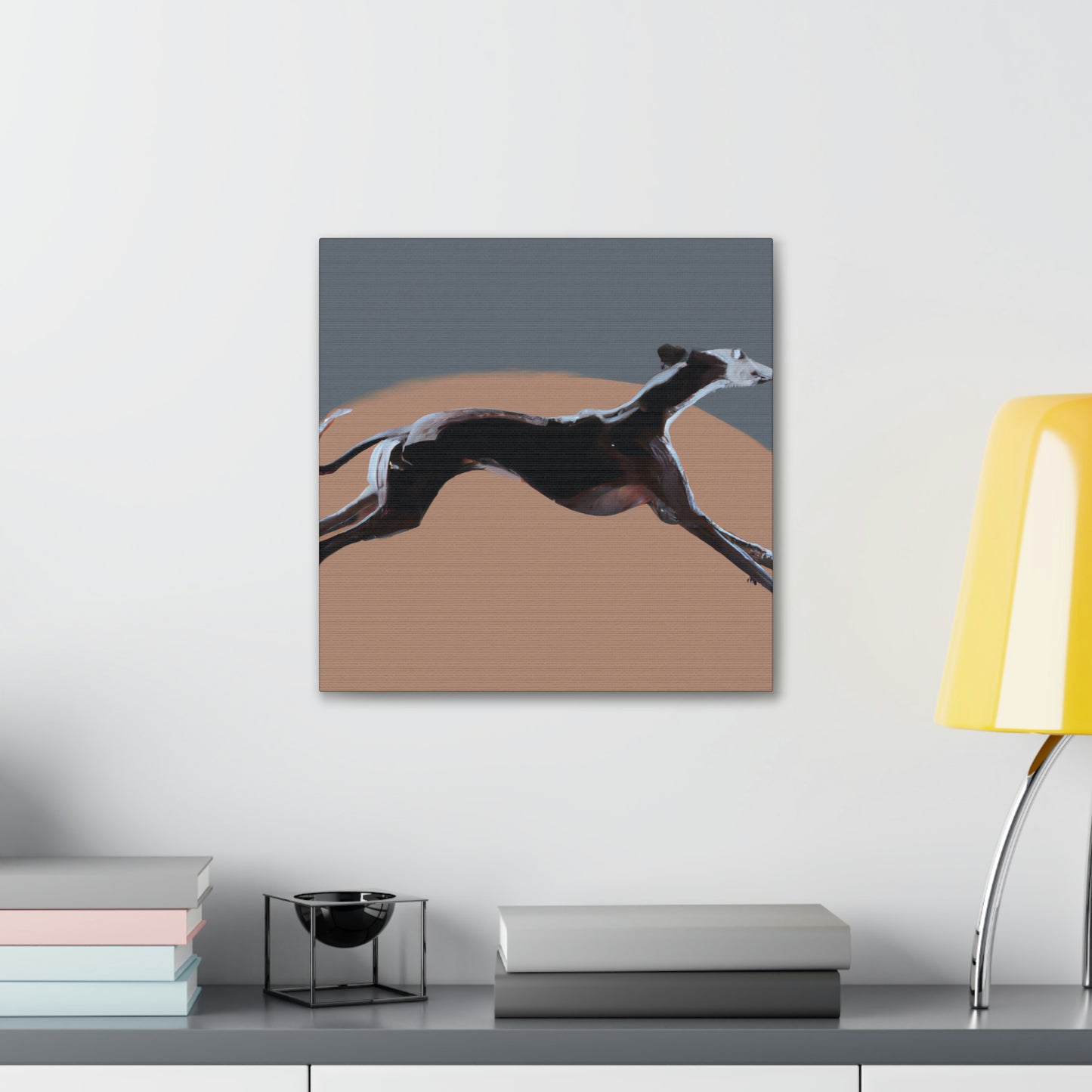 "Greyhound Minimalism Portrait" - Canvas