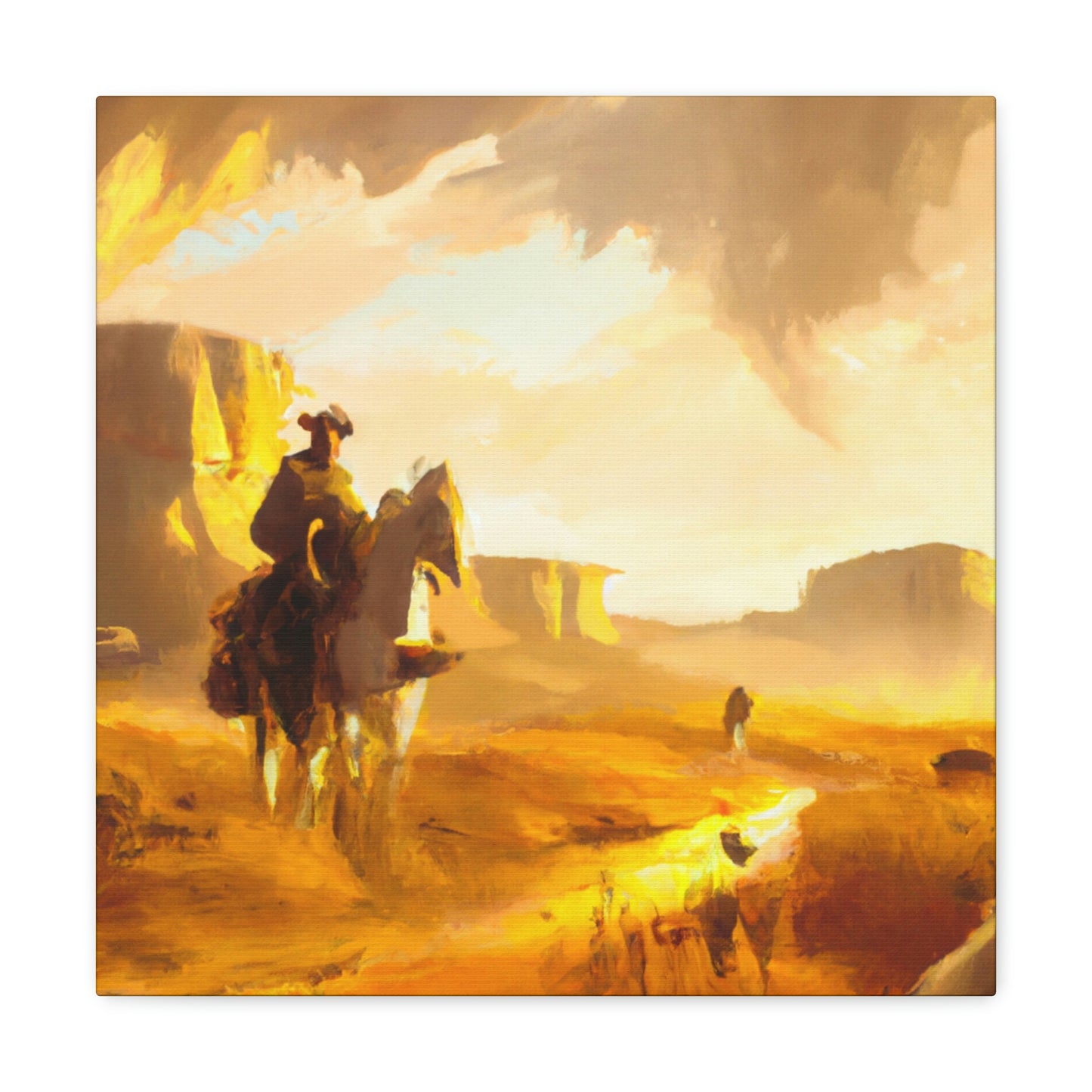 Western Landscape Dawn - Canvas