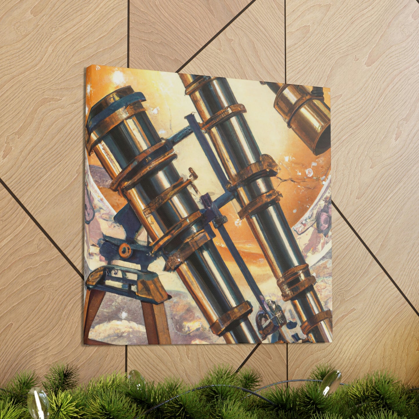 "Stargazing Telescopes Dream" - Canvas