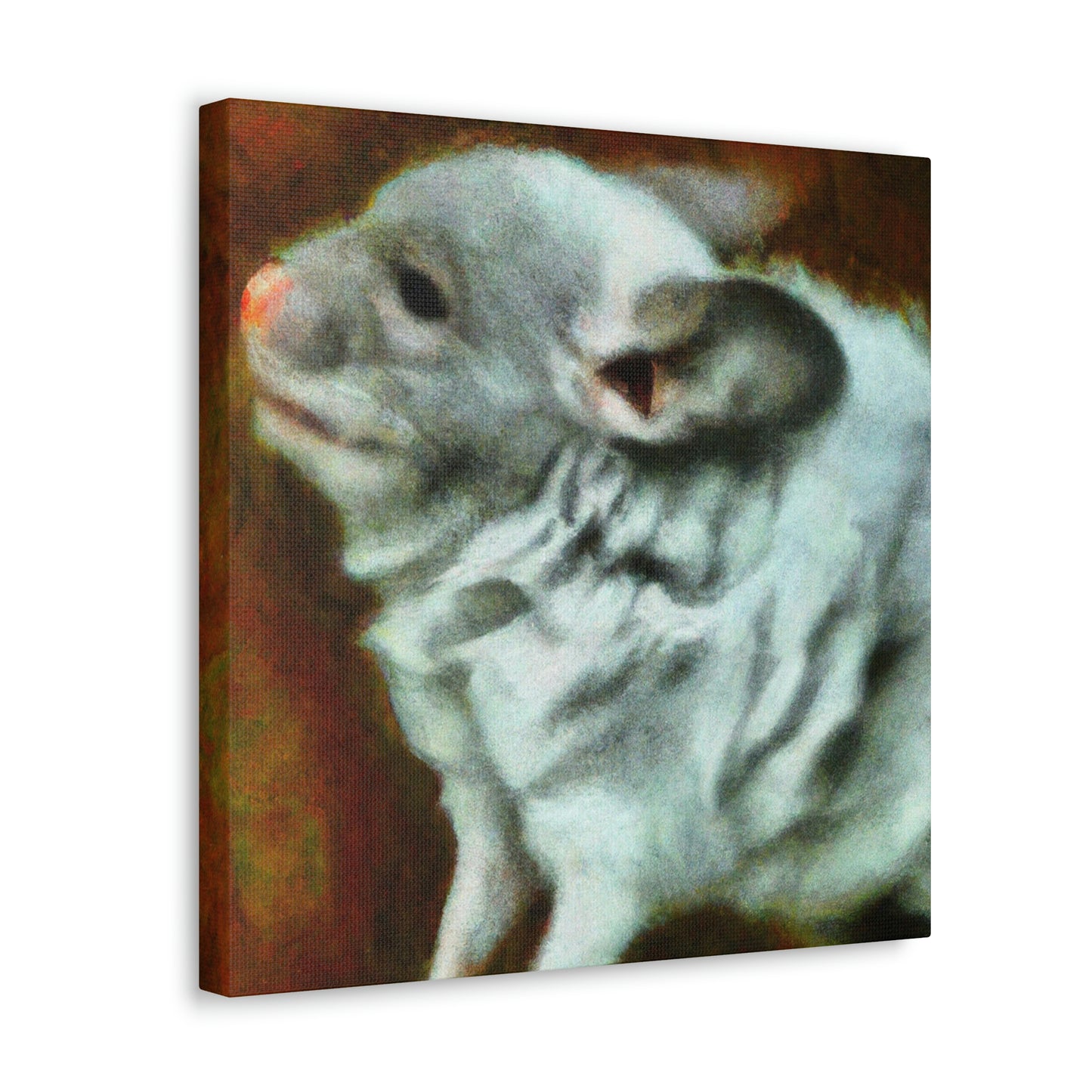 "Chinchilla in Moonlight" - Canvas