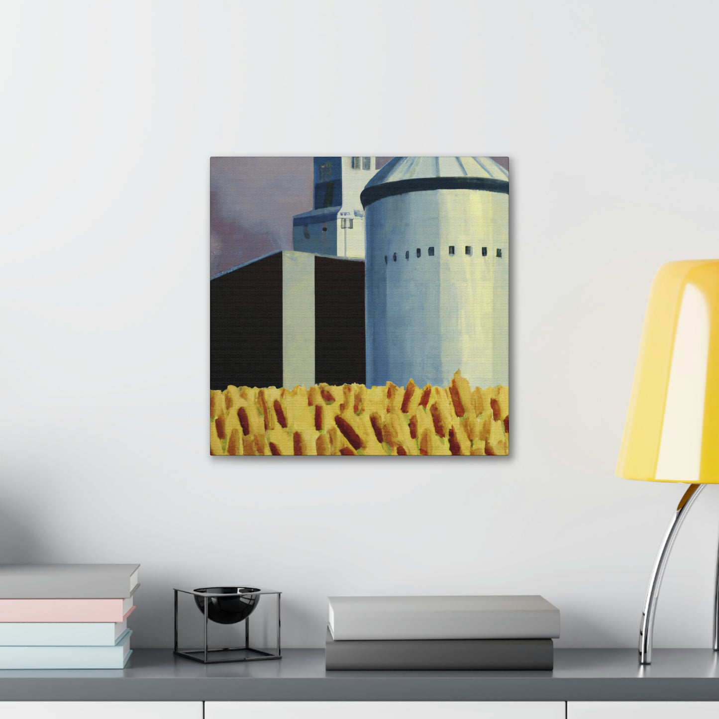 "Sunlit Gilded Silo" - Canvas