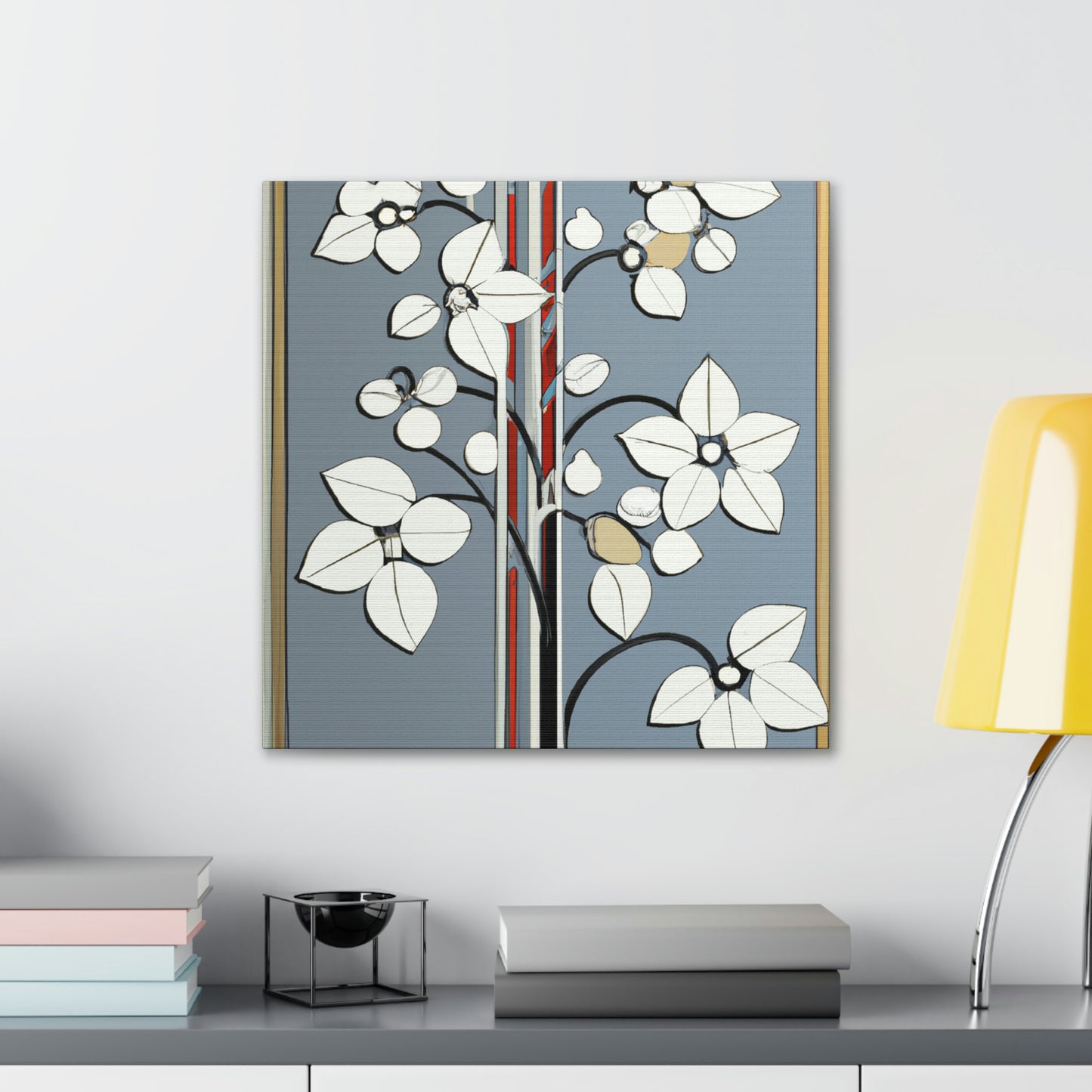 "Deco Dogwood Symphony" - Canvas