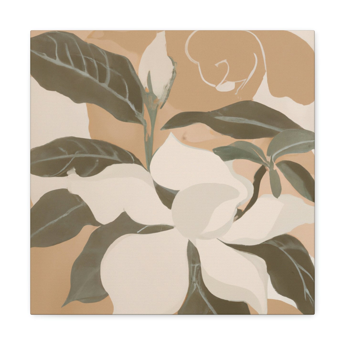 "Gardenia Perfumed Petals" - Canvas