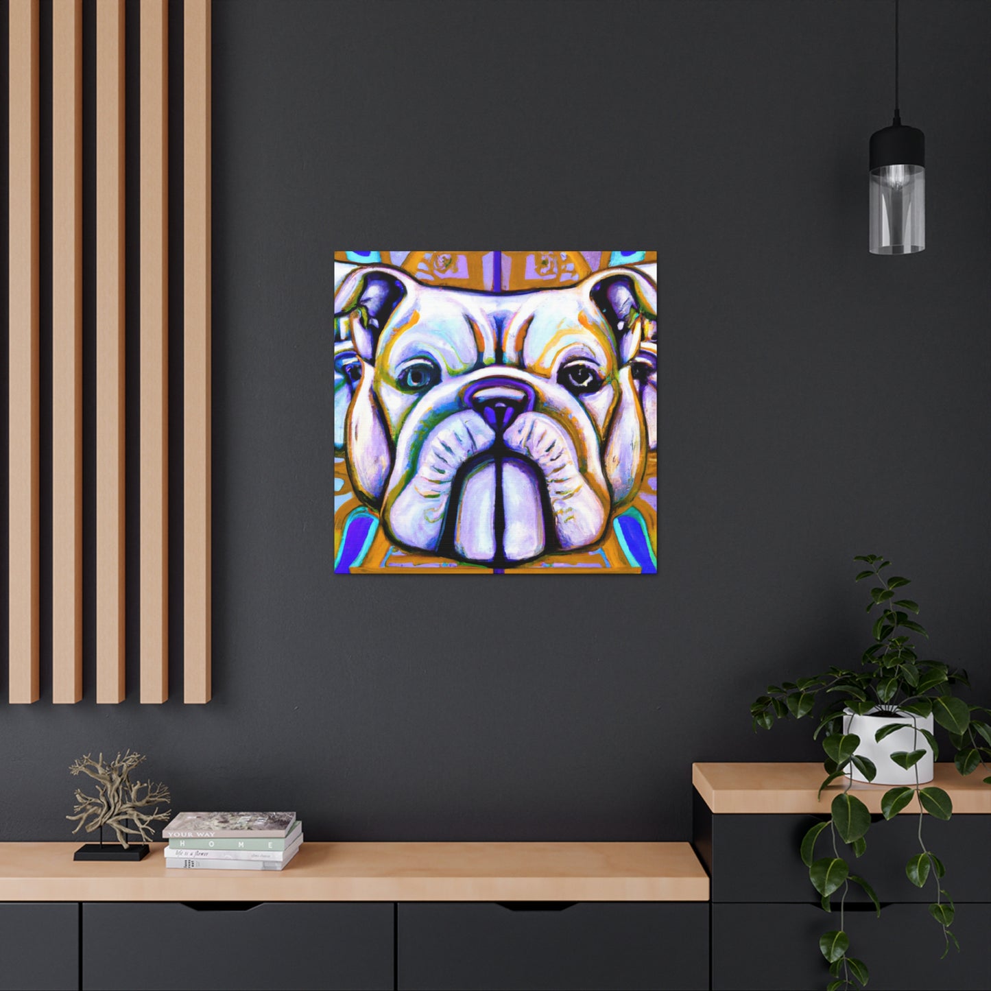 "Bulldog's Deco Dream" - Canvas