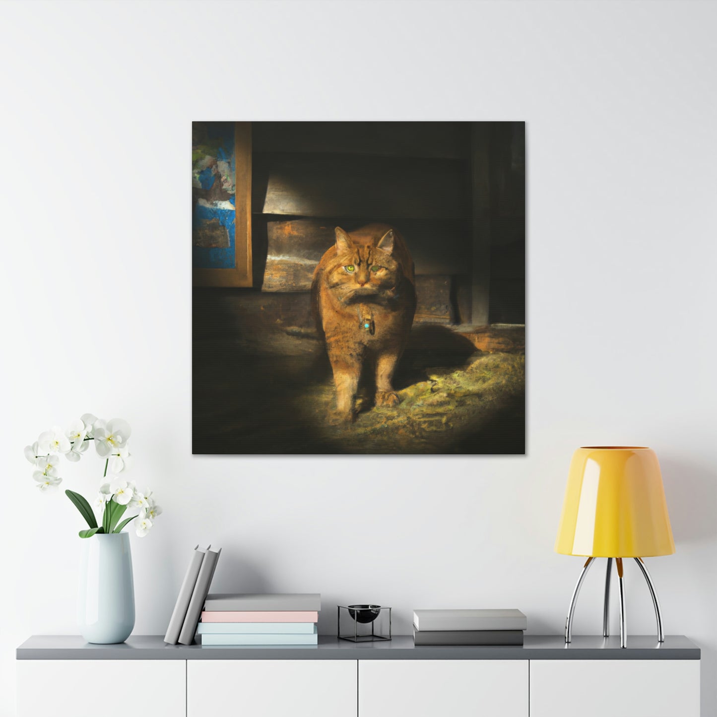 Purr of the Barn - Canvas