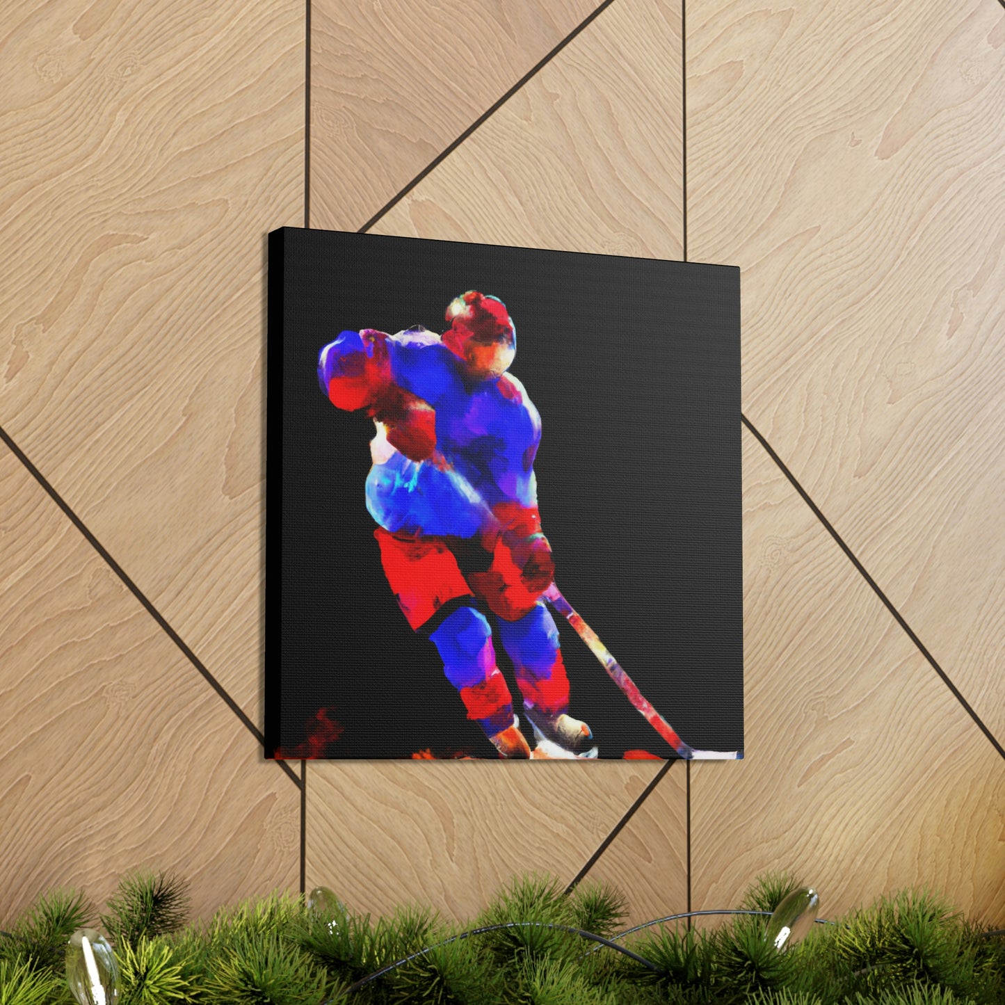 Hockey on Ice Art - Canvas