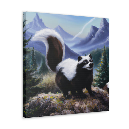 Skunk in Baroque. - Canvas