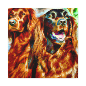 Irish Setter Symphony. - Canvas