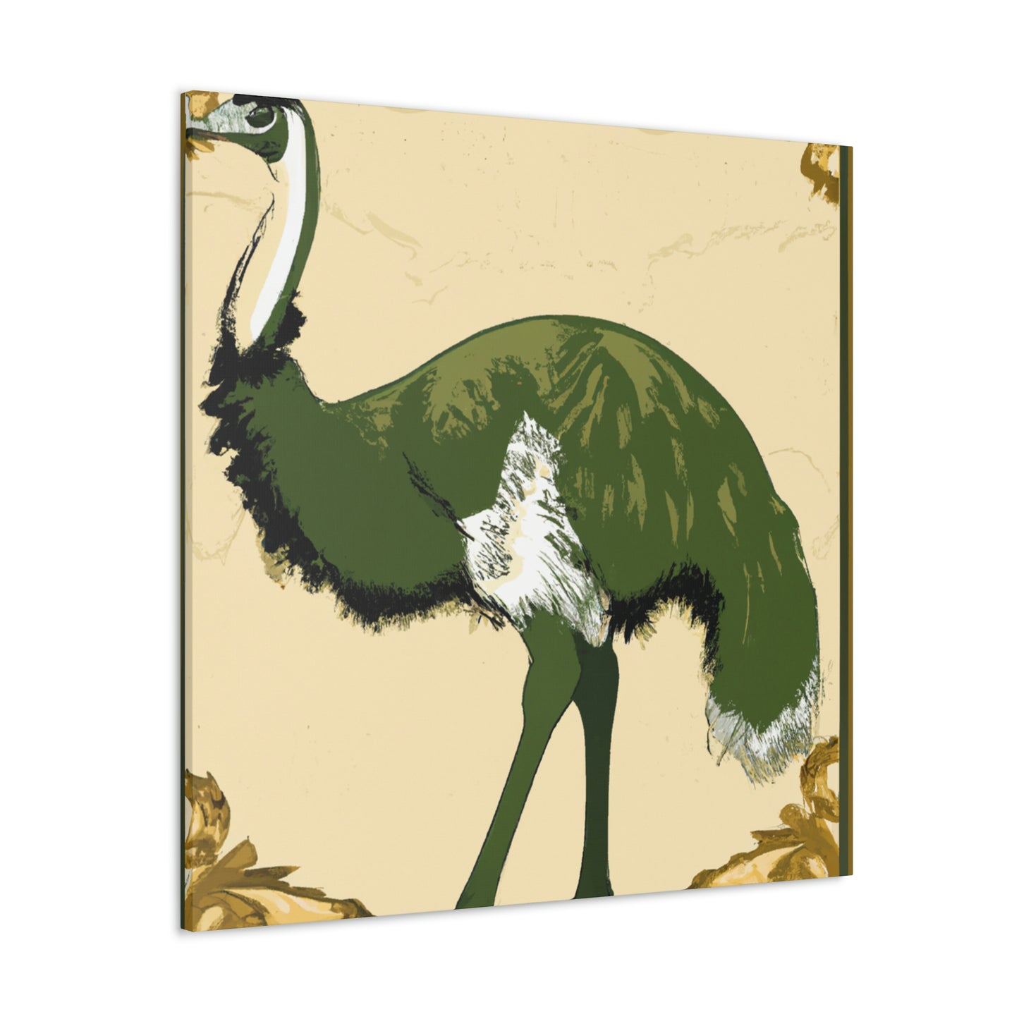 "Emu's Glittering Plumage" - Canvas