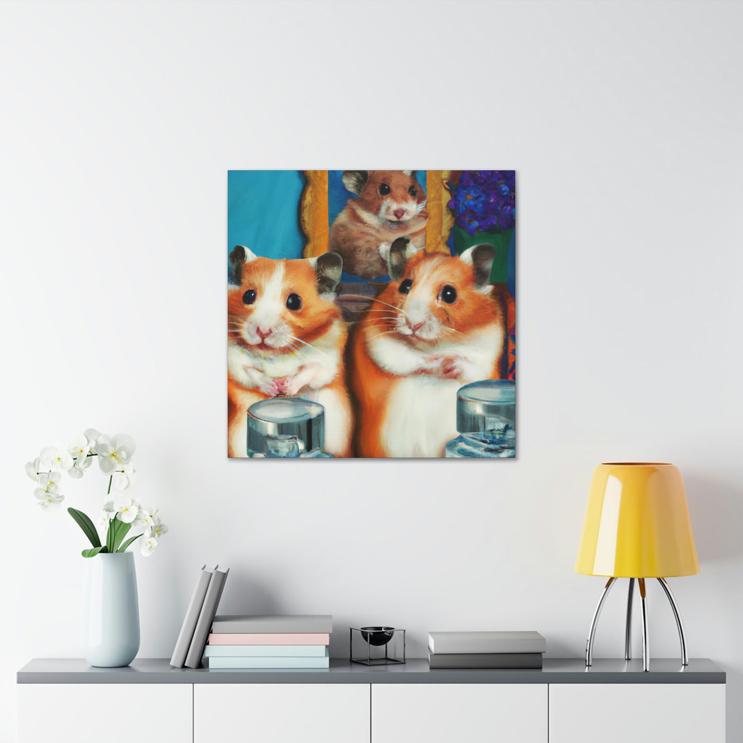 "Hamsters In Art Deco" - Canvas