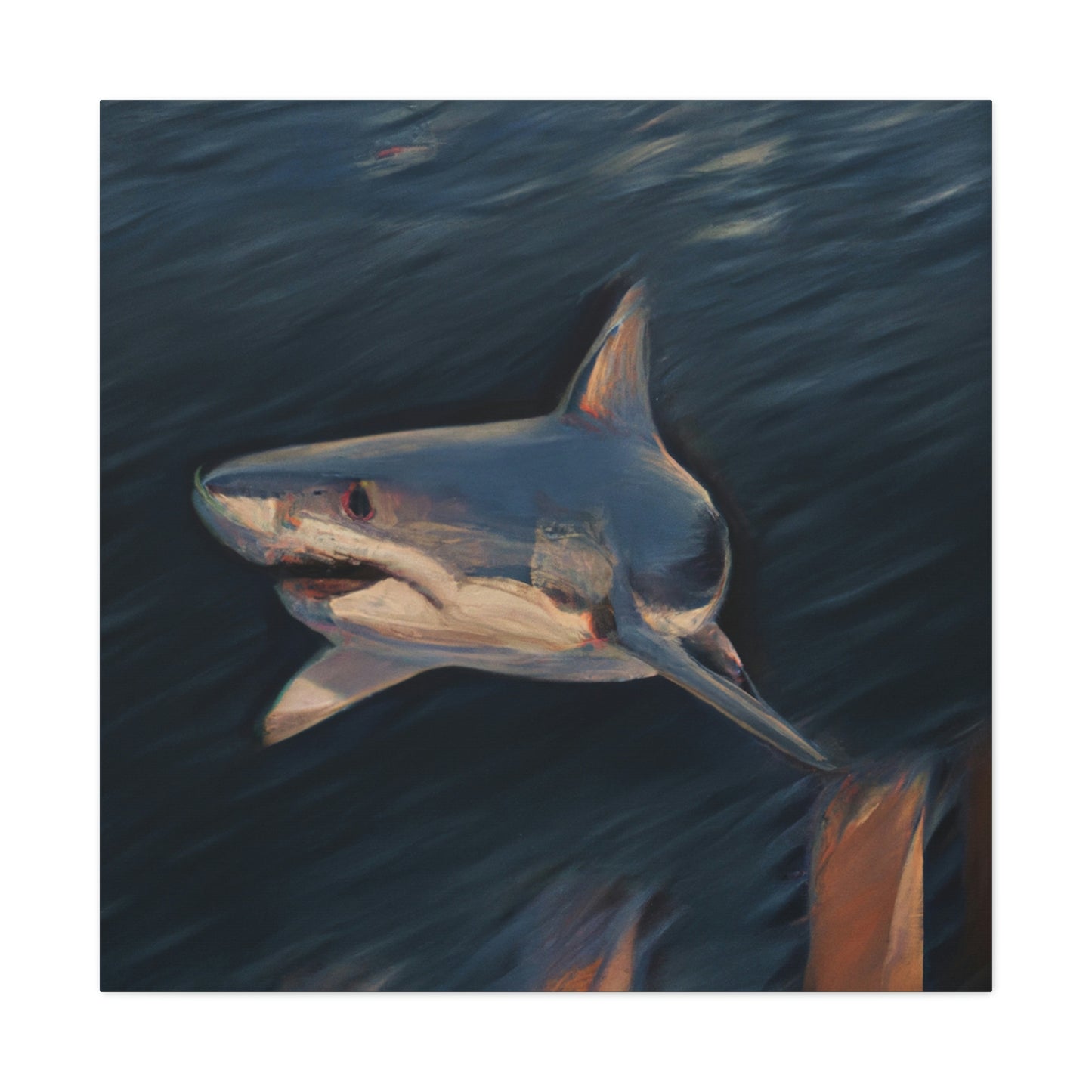 "Shark in the Ocean" - Canvas