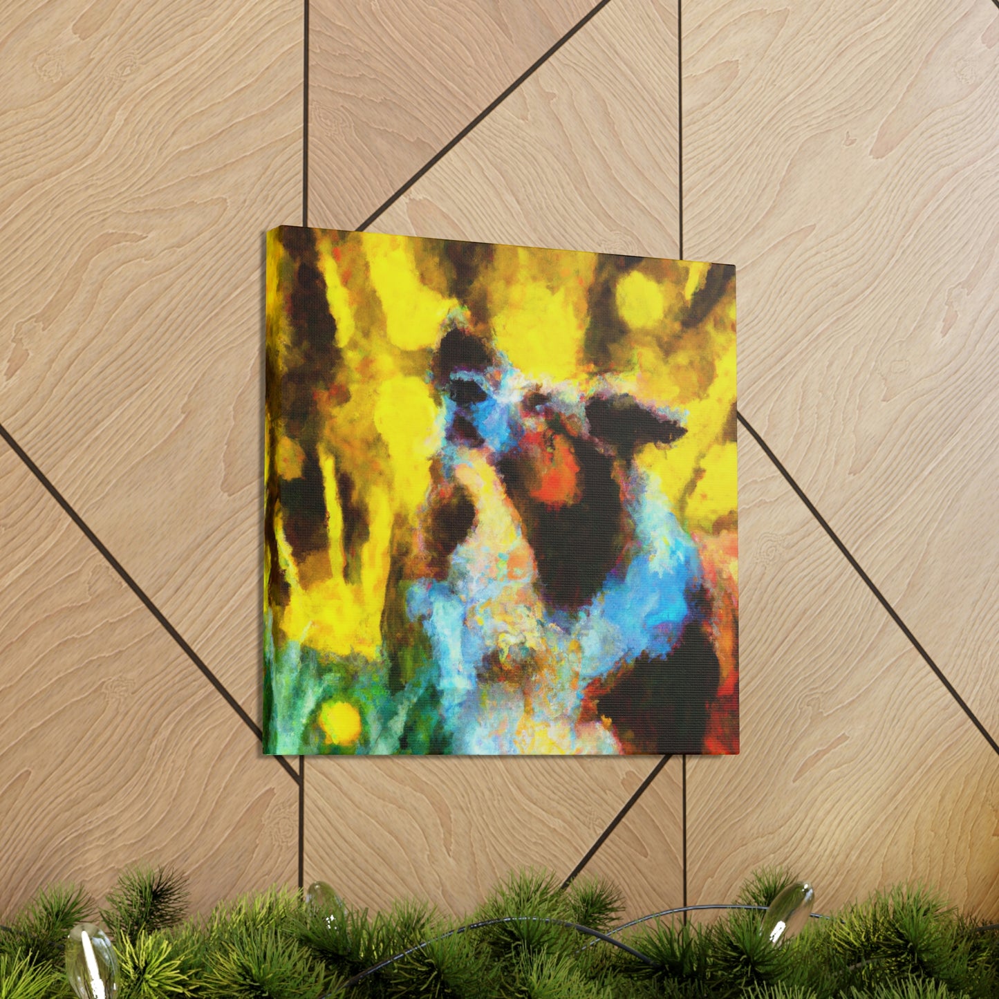 Impressionistic Border Collie - Canvas - Canvas