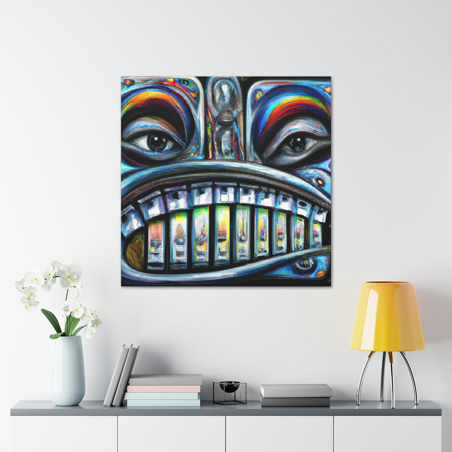 "Harmonica Melody Cascade" - Canvas