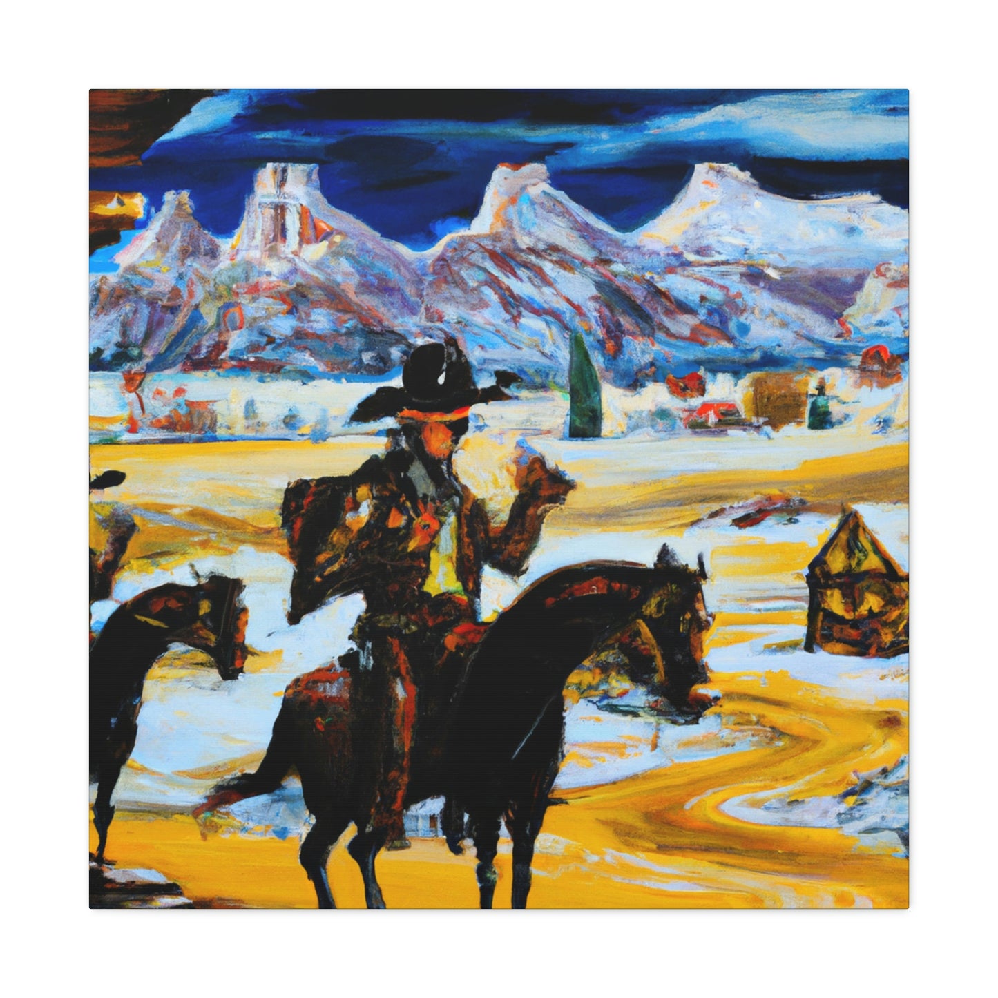 Frontier Town Splendor - Canvas