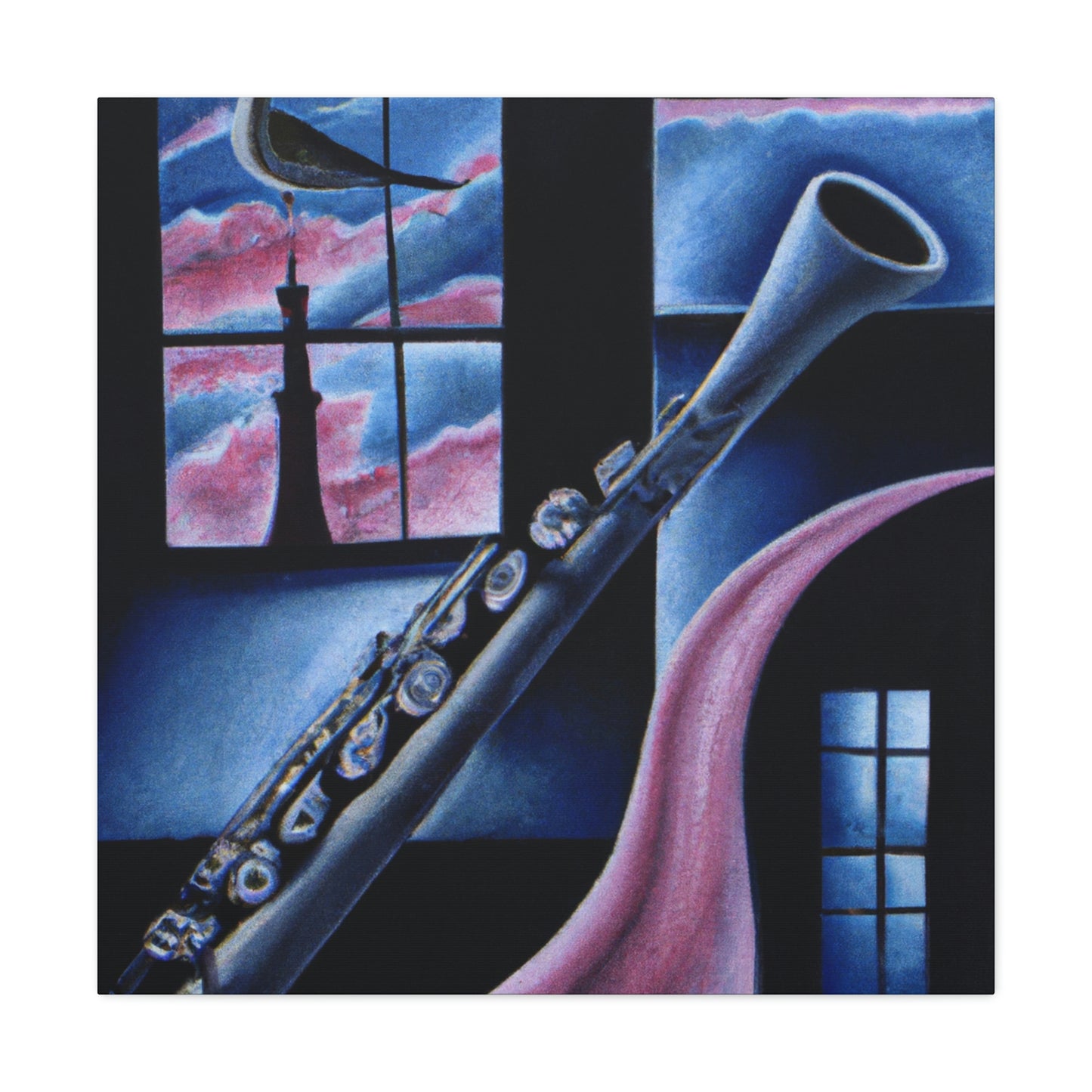 Clarinet in the Clouds - Canvas