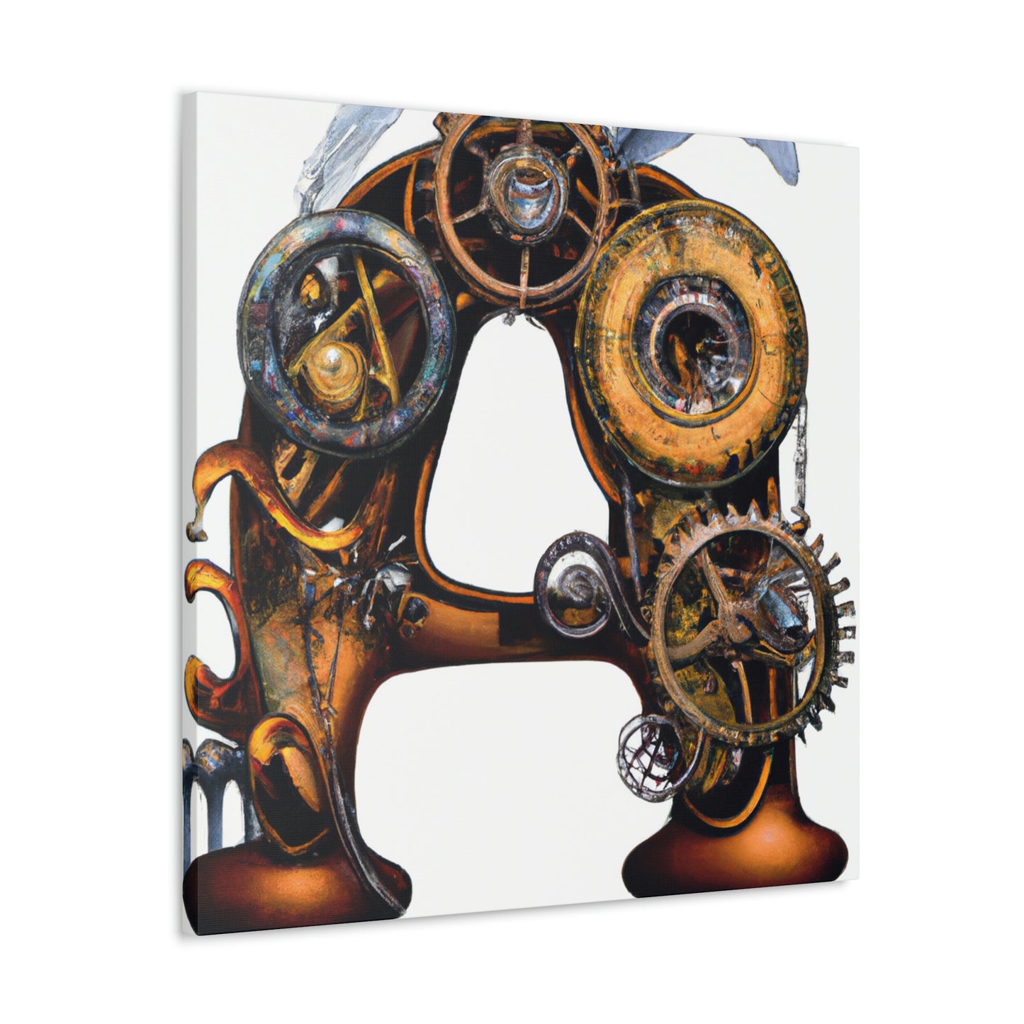 "Steamhearted Clockwork Heroes" - Canvas