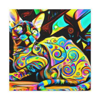 Devon Rex Regality - Canvas