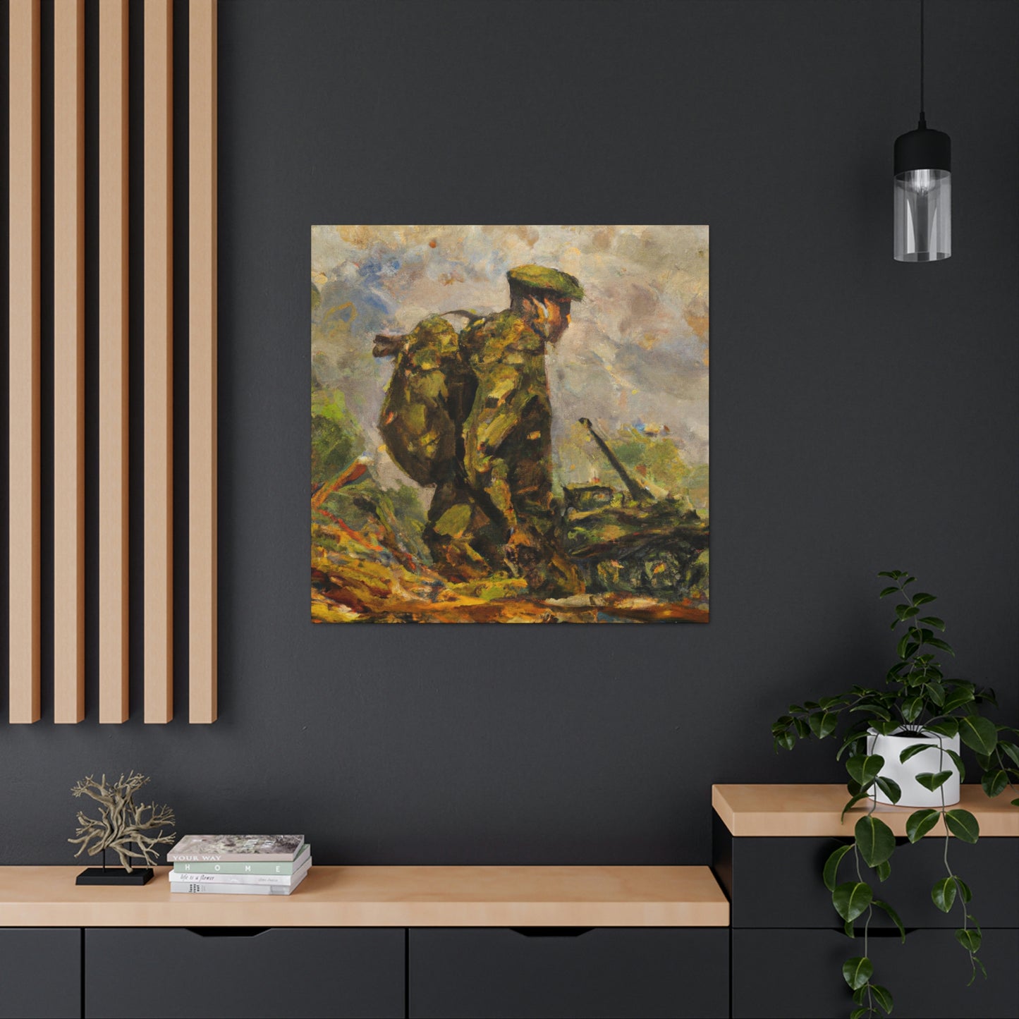 "The Gallant Artilleryman" - Canvas