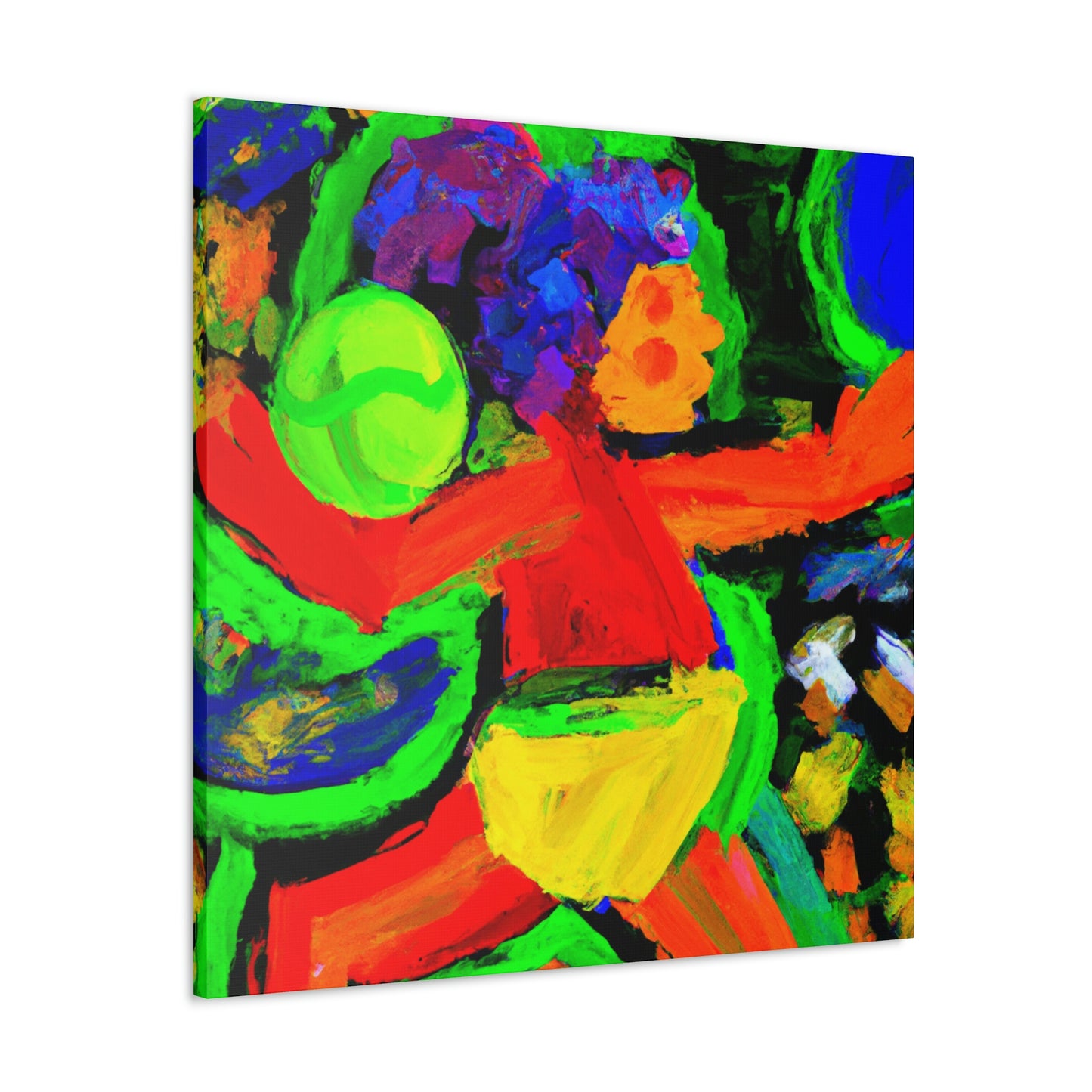 "Rally of Tennis Players" - Canvas