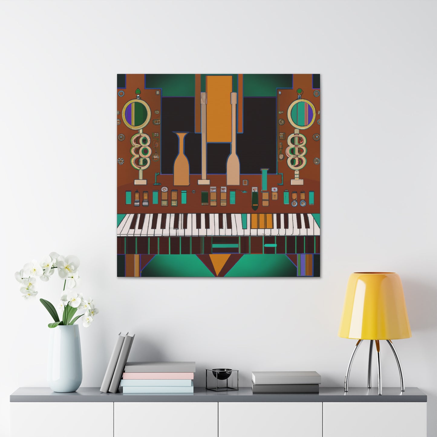 "Gleaming Board Symphony" - Canvas