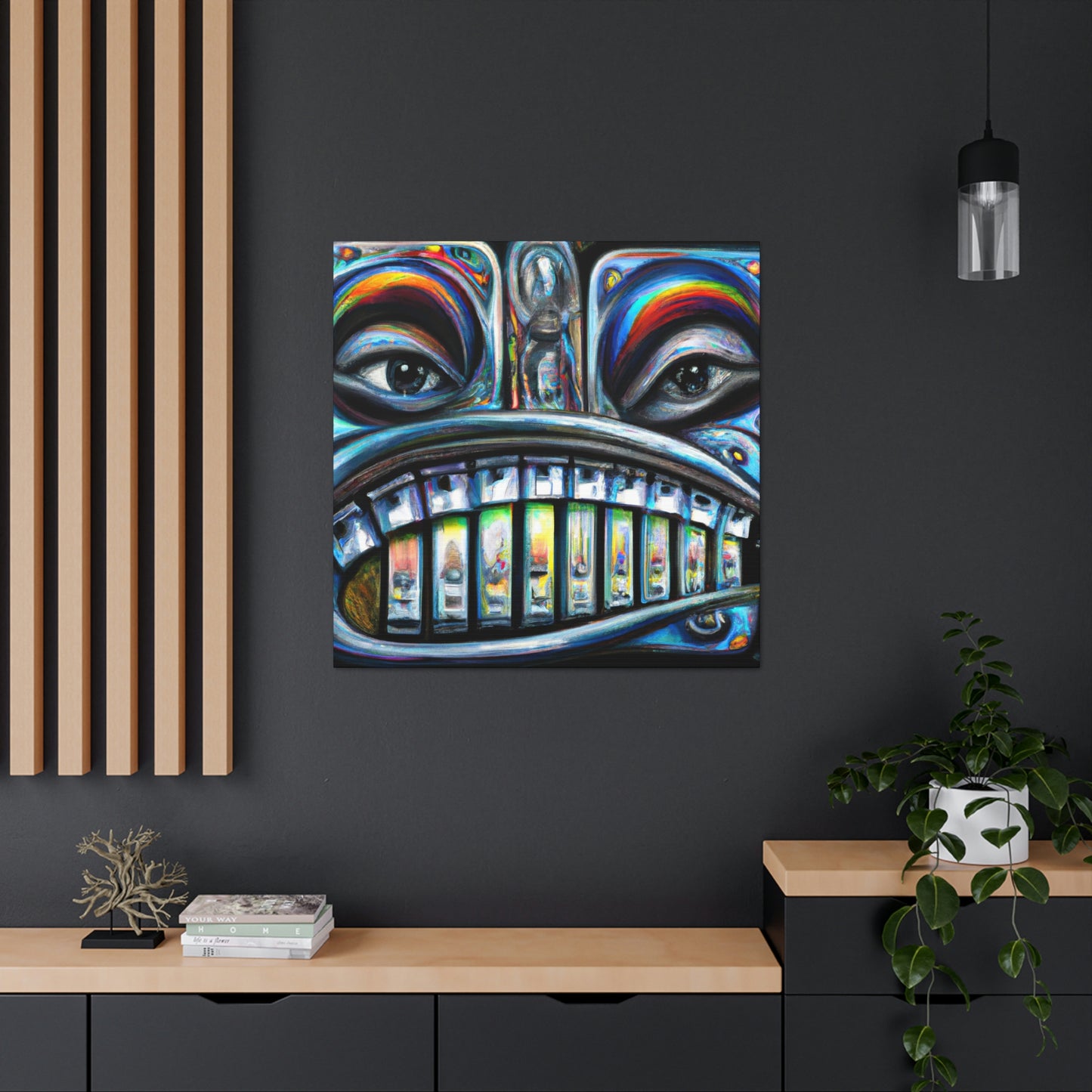 "Harmonica Melody Cascade" - Canvas