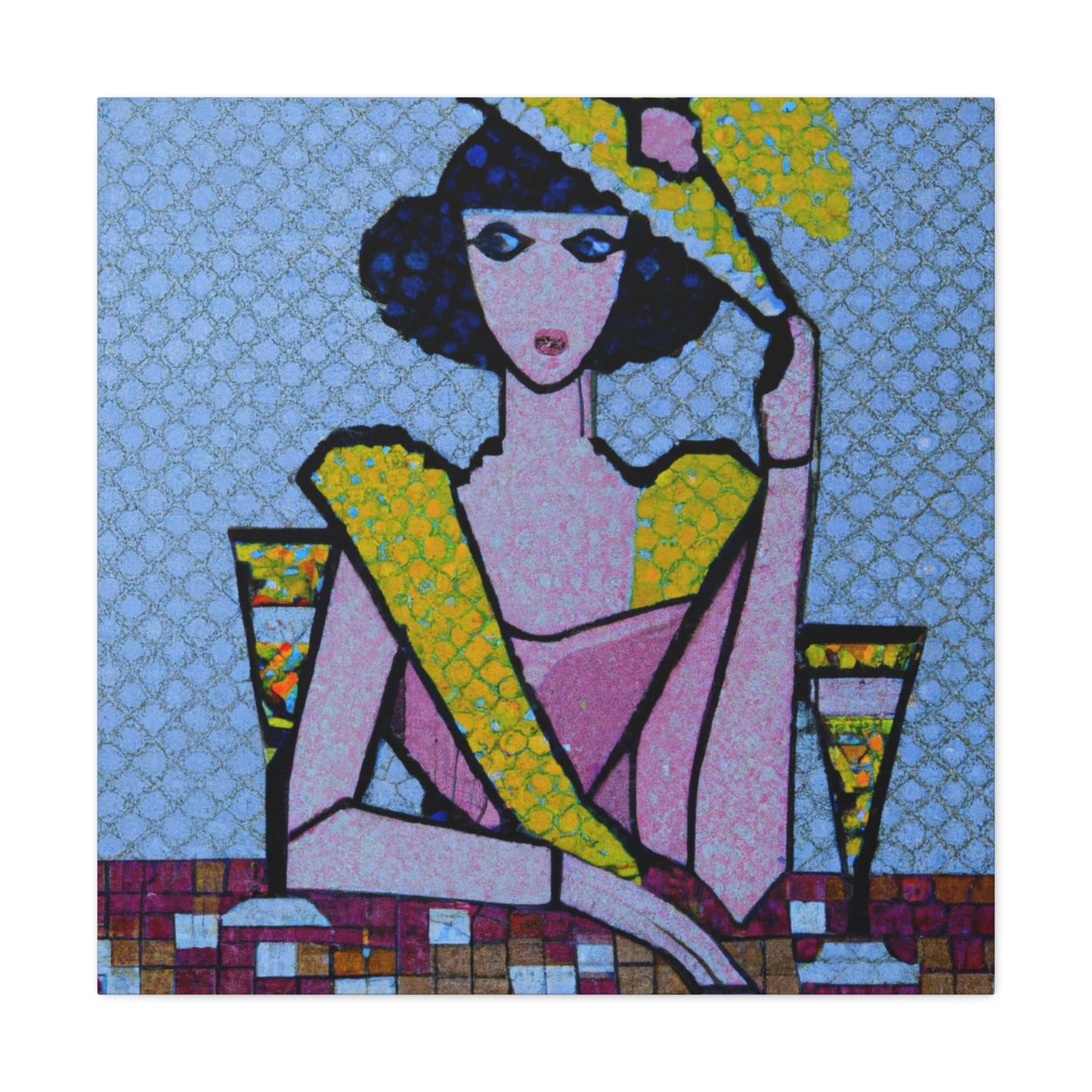 "Art Deco Pointillisme" - Canvas