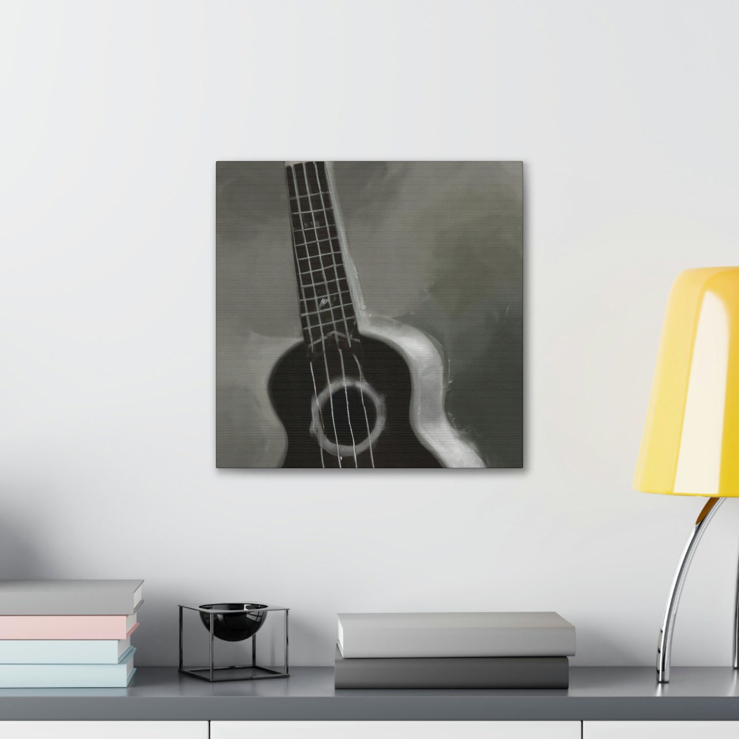 "Ukelele Night Serenade" - Canvas