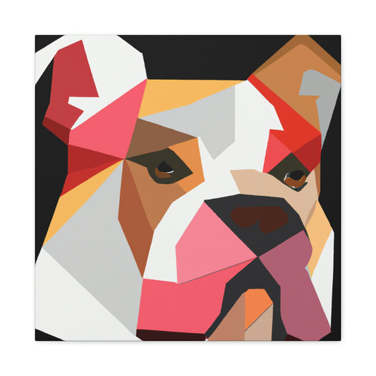 American Bulldog Minimalism - Canvas