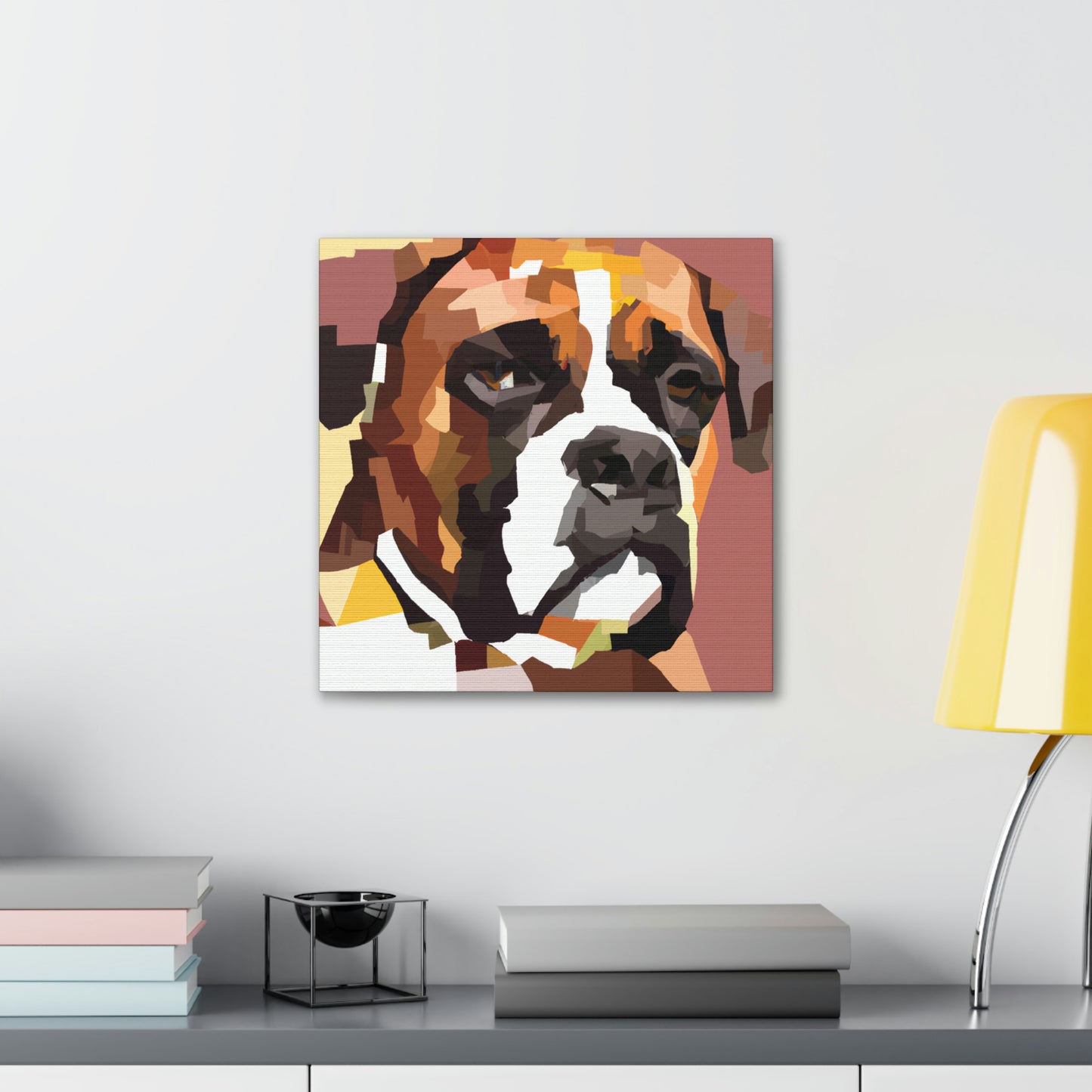 "Boxer In Monochrome" - Canvas