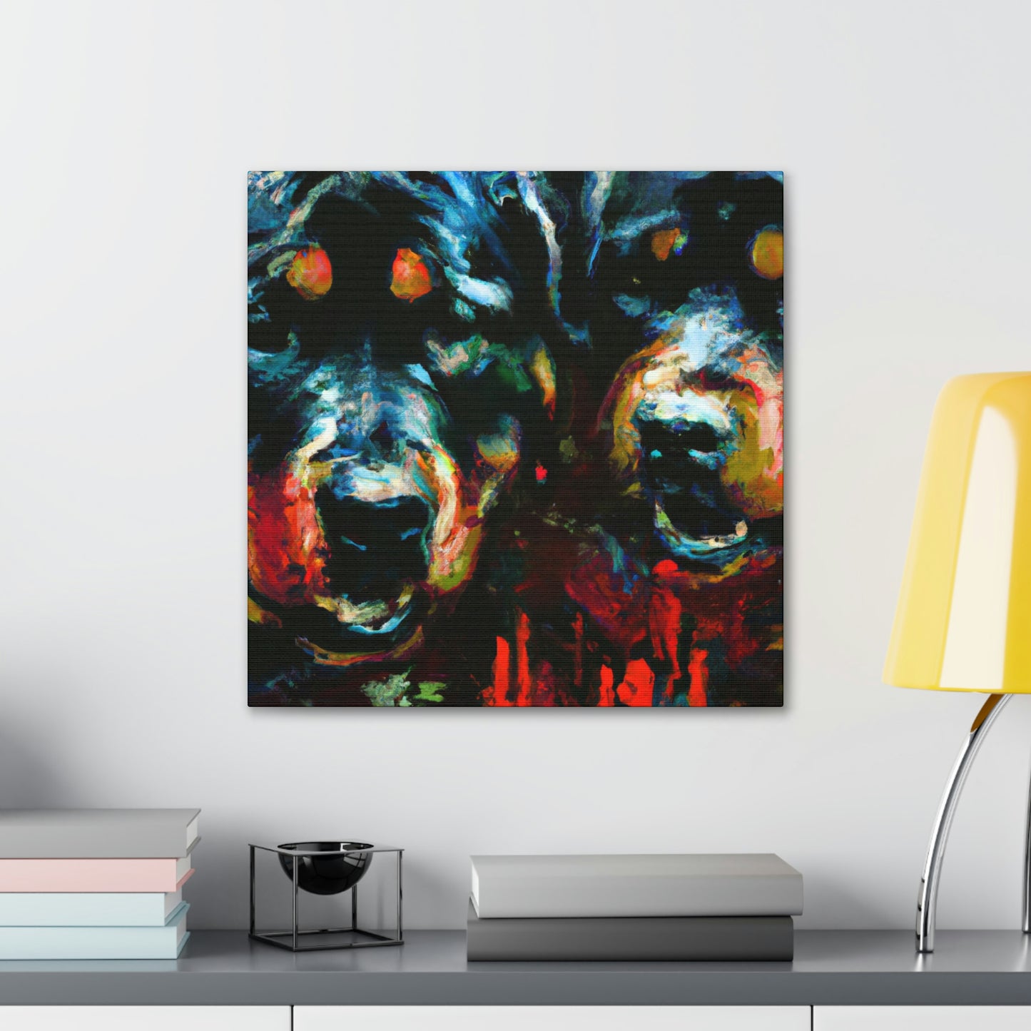 "Rottweiler in Impressionism" - Canvas