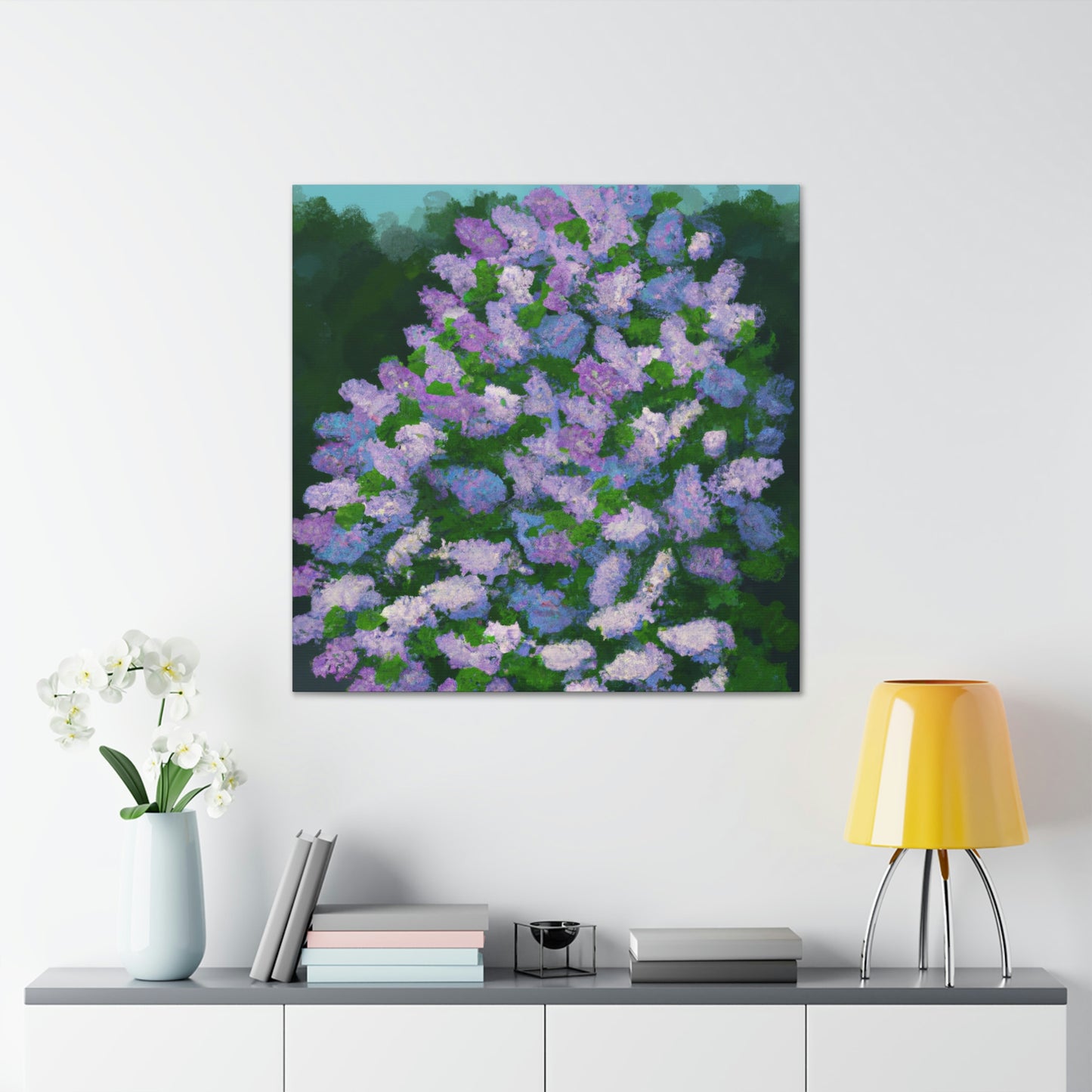 "Lilac Petal Abstraction" - Canvas