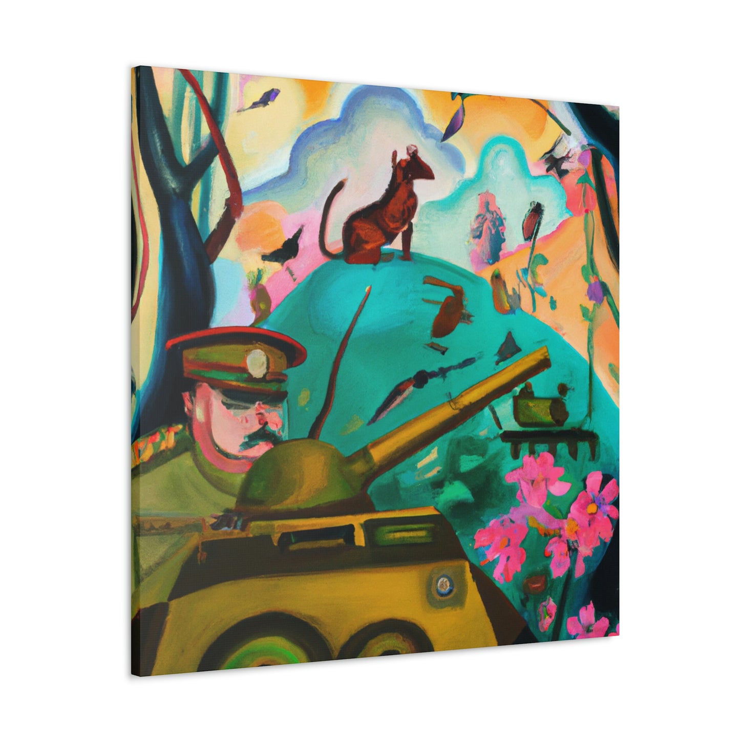 Tank Operator Triumphant - Canvas