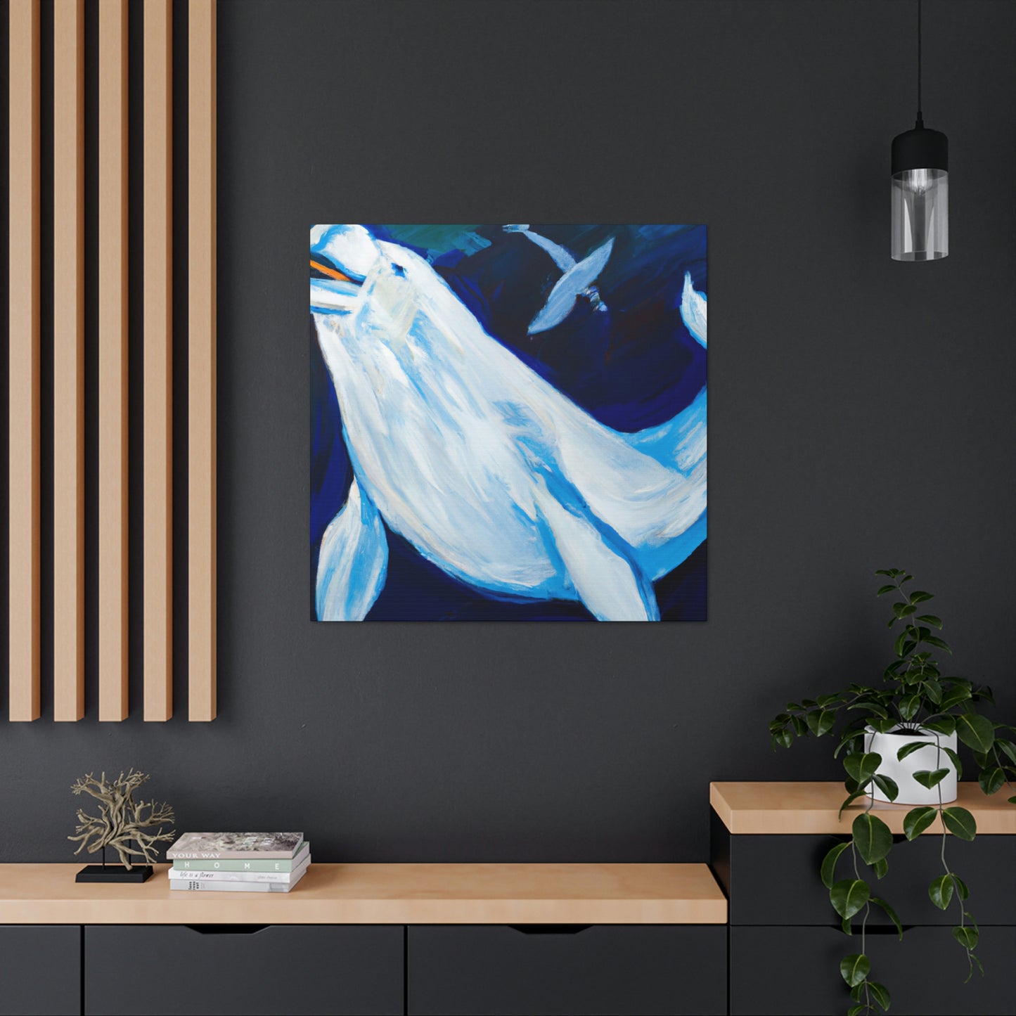 Beluga Whale Symphony - Canvas