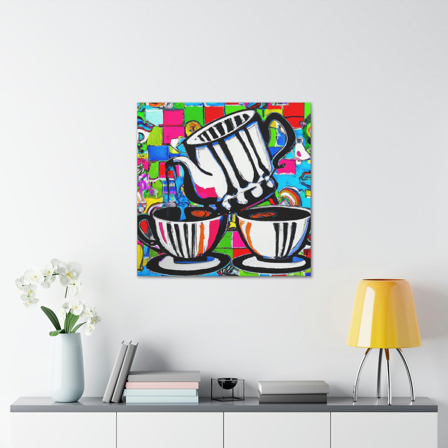 Cups of Reflection. - Canvas