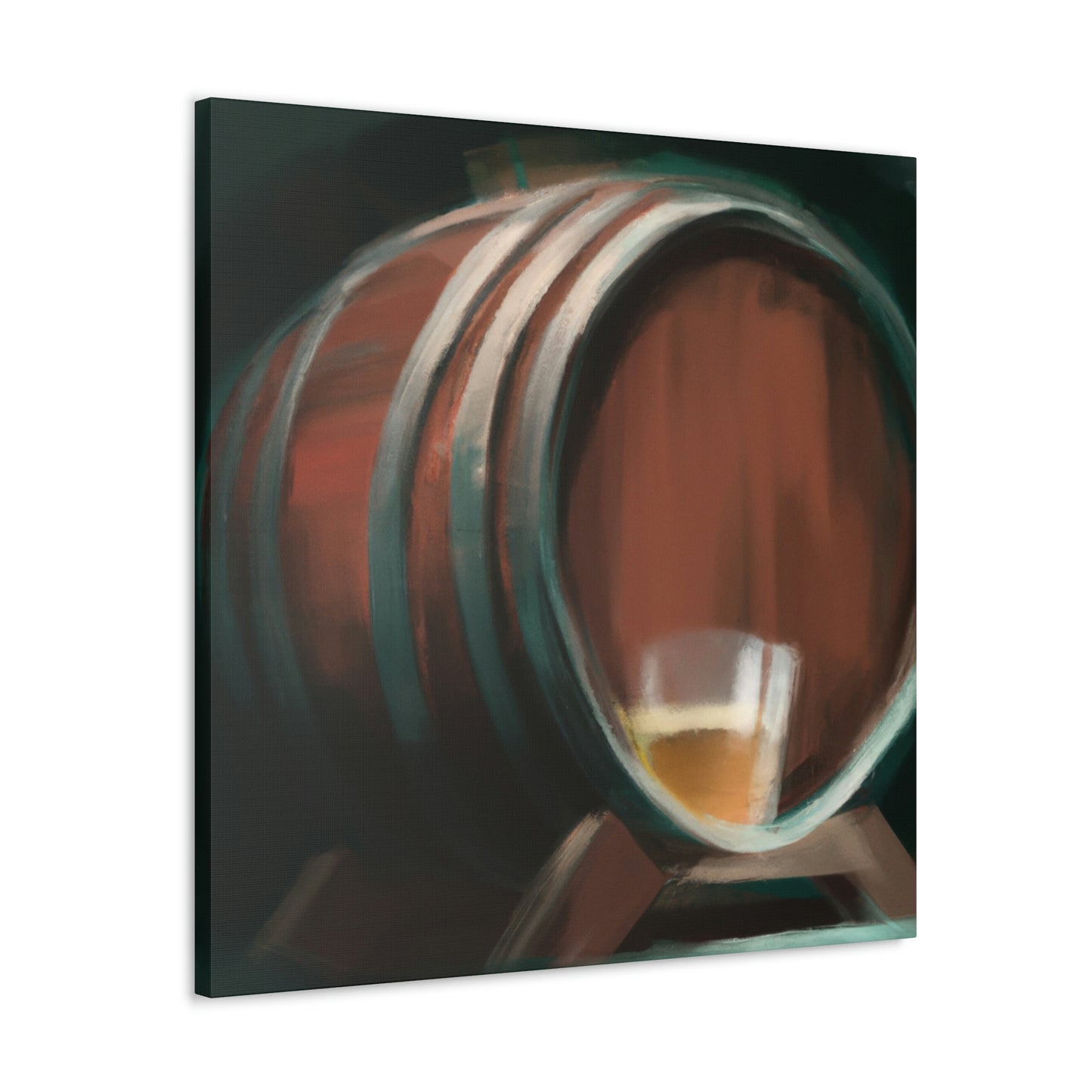 Whiskey in Oak Barrel - Canvas