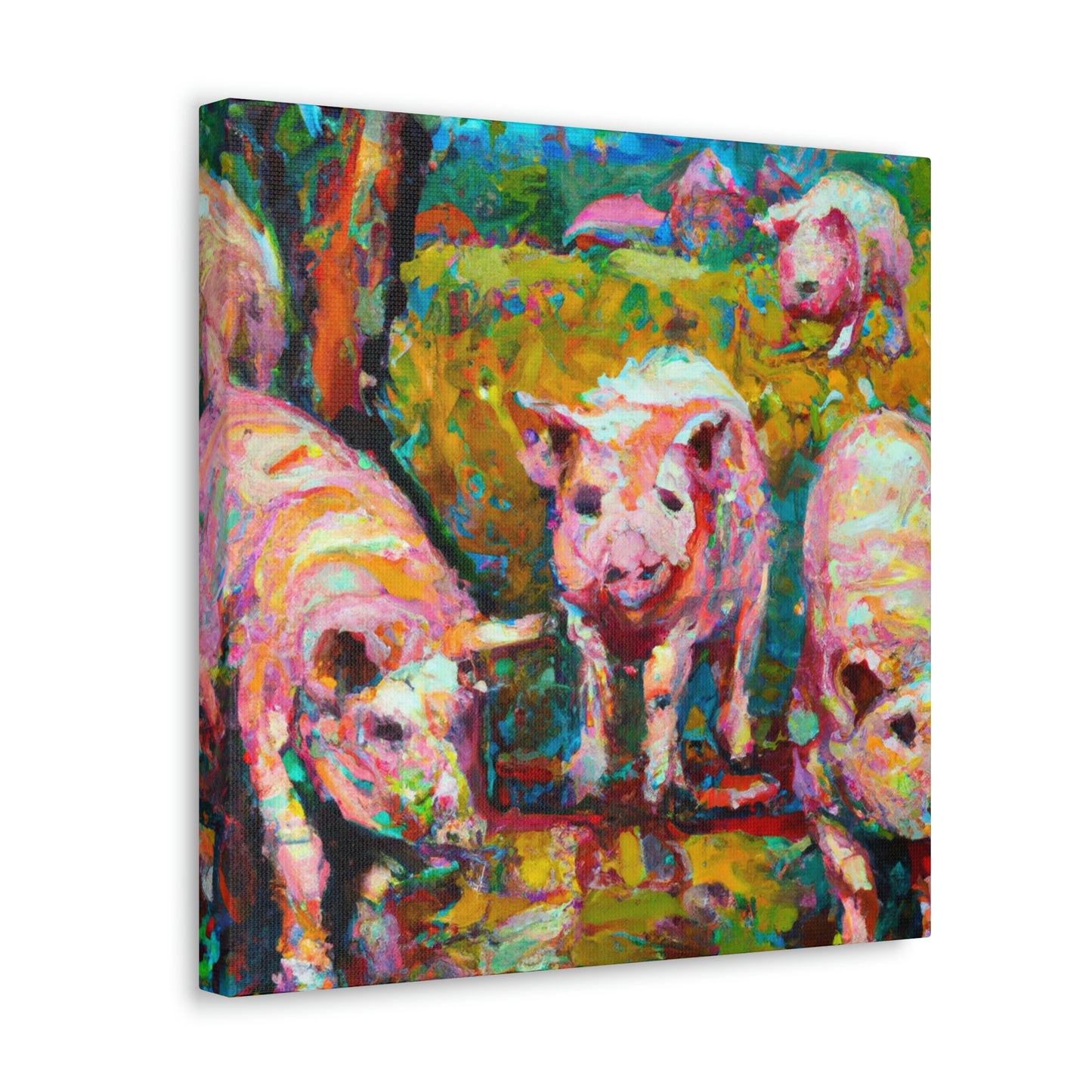 Pigs on the Farm - Canvas