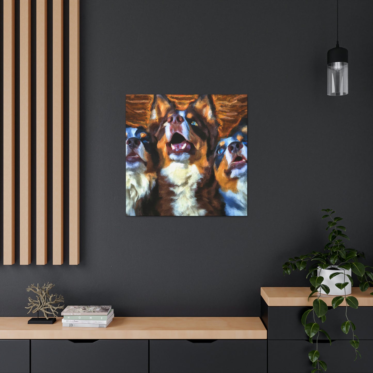 Aussie Shepherd Majesty - Canvas