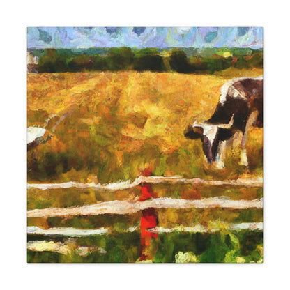 Cow On Pastureland - Canvas