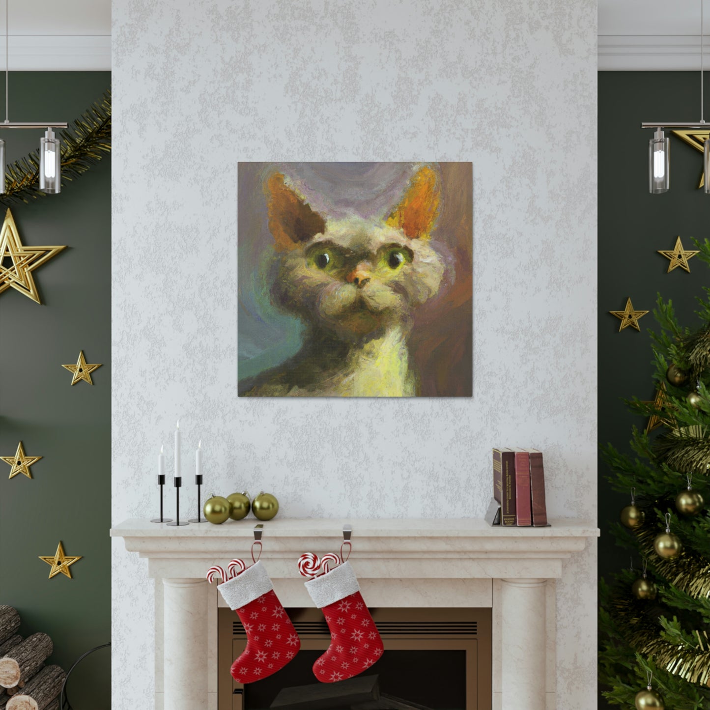 "Devon Rex Majesty" - Canvas