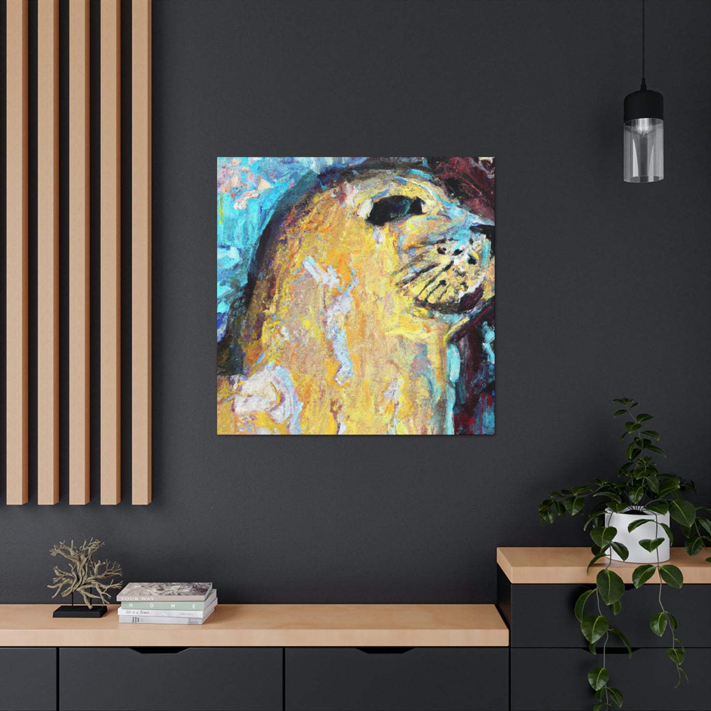 "Seal in Expressionism" - Canvas