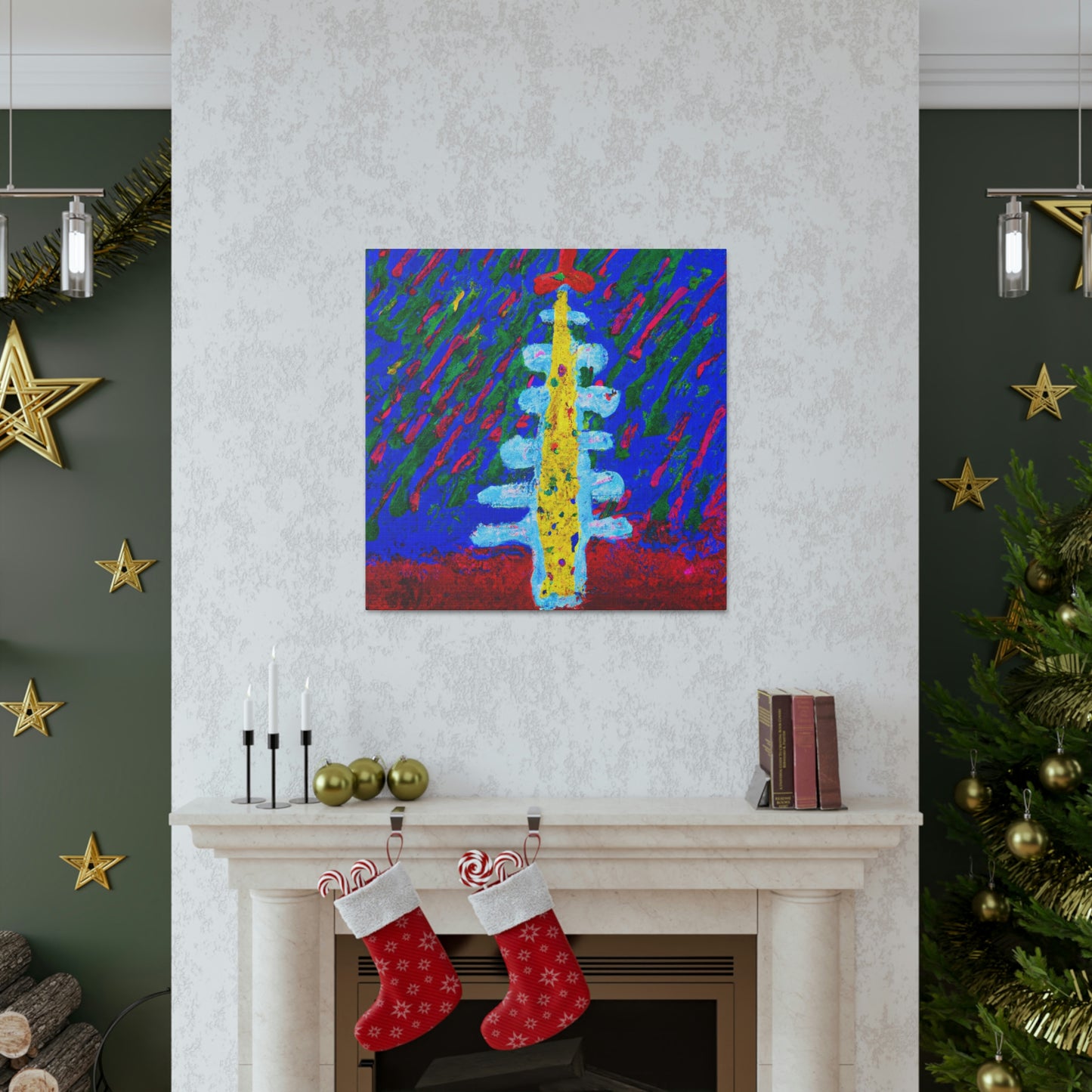 Christmas Tree Reflection - Canvas