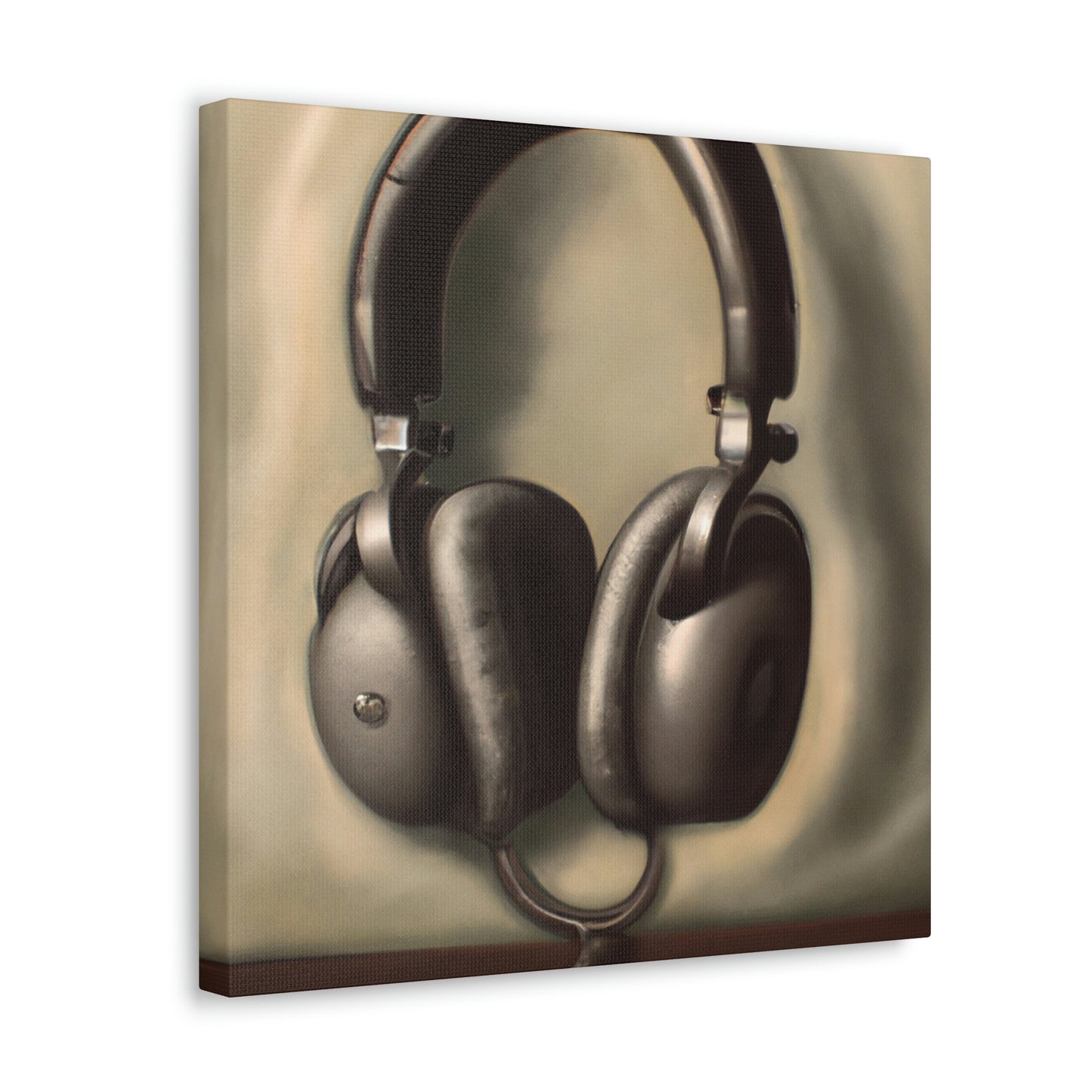 "Headphones on a Cloud" - Canvas