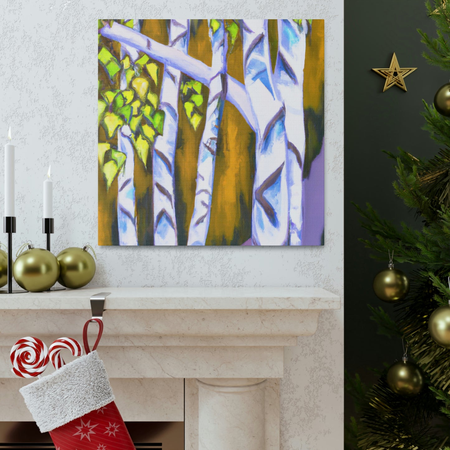 Birch Tree Splendor - Canvas