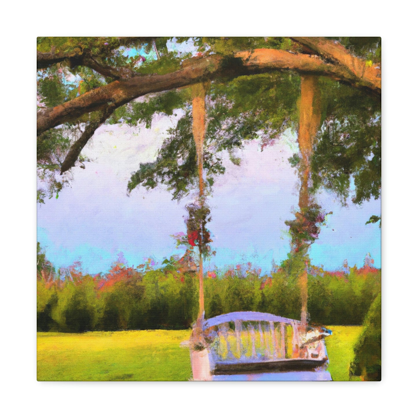 "Swinging On The Porch" - Canvas