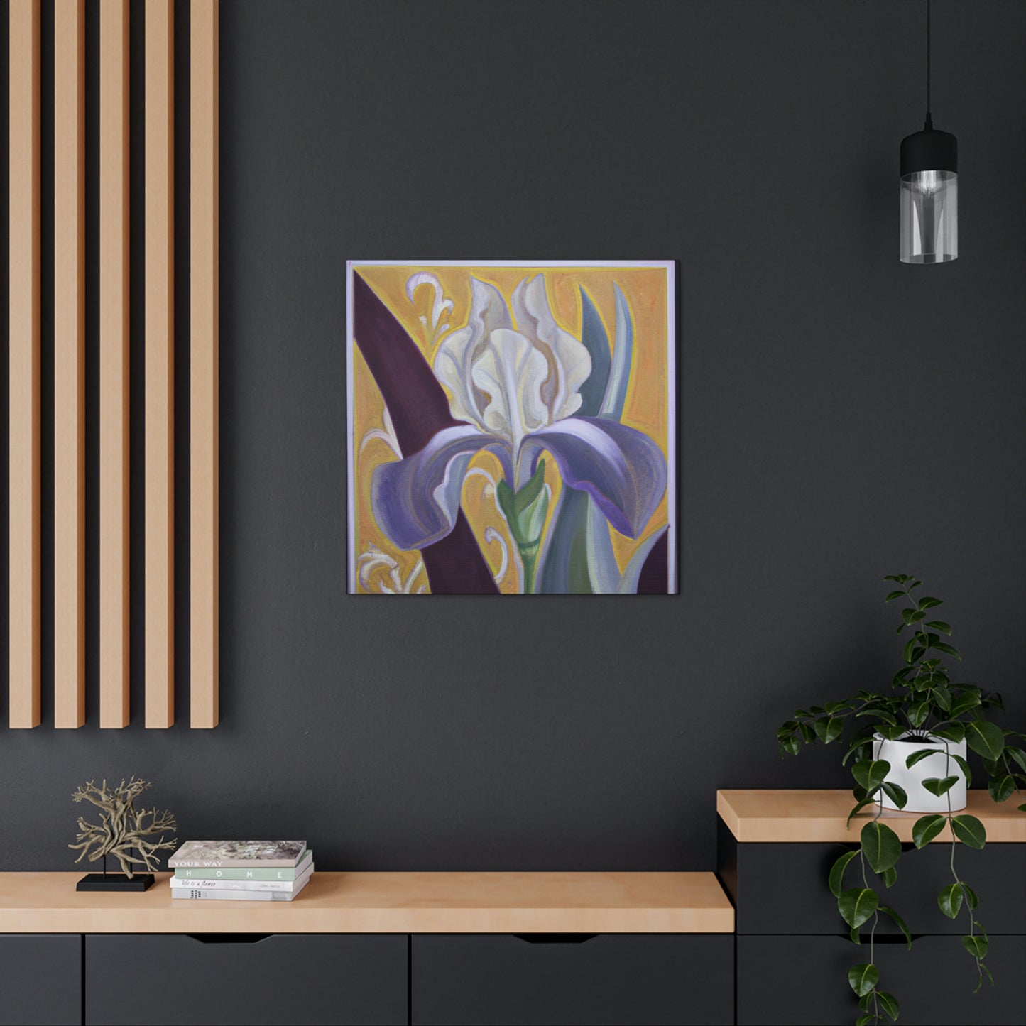 "Iris' Stylized Splendor" - Canvas