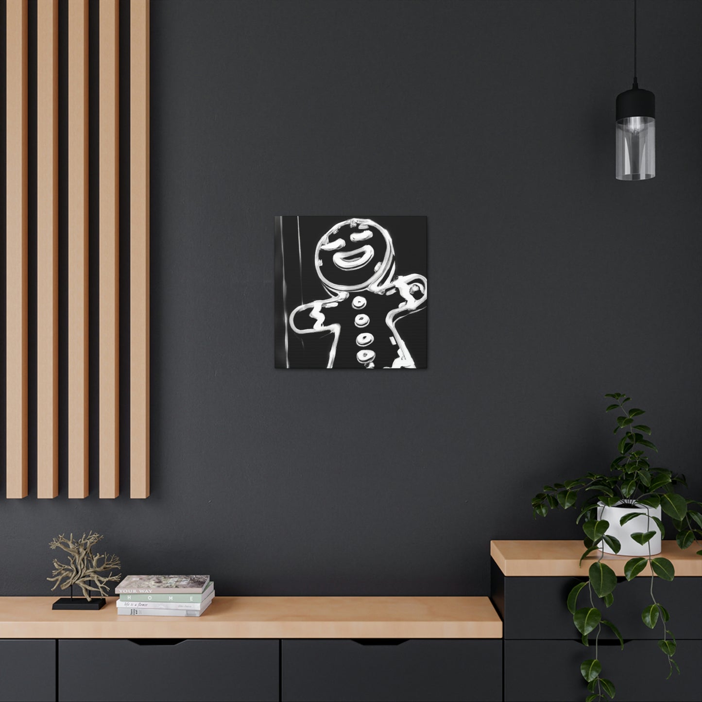 Gingerbread Man Dreaming - Canvas